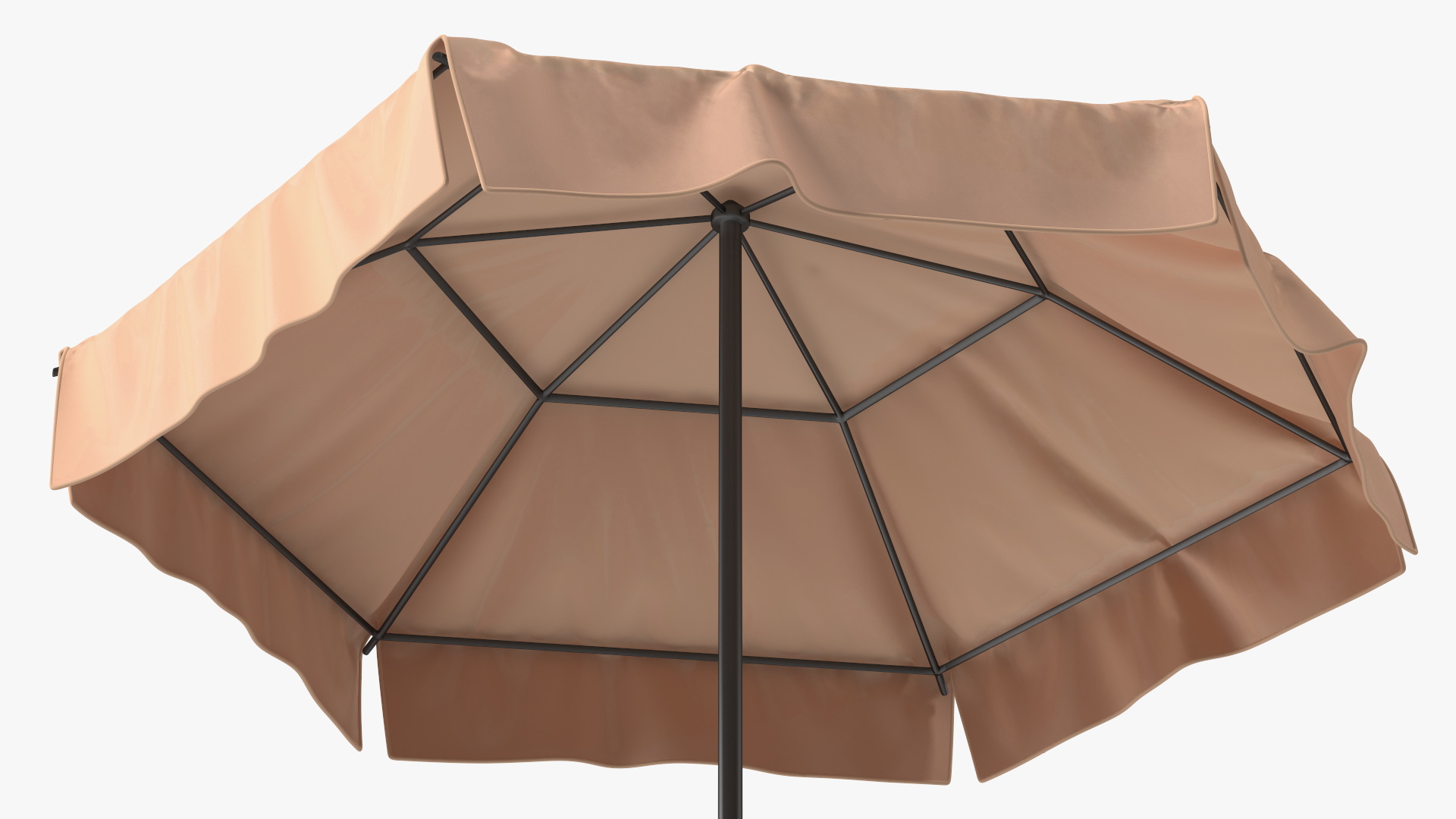 Beige Outdoor Umbrella 3D