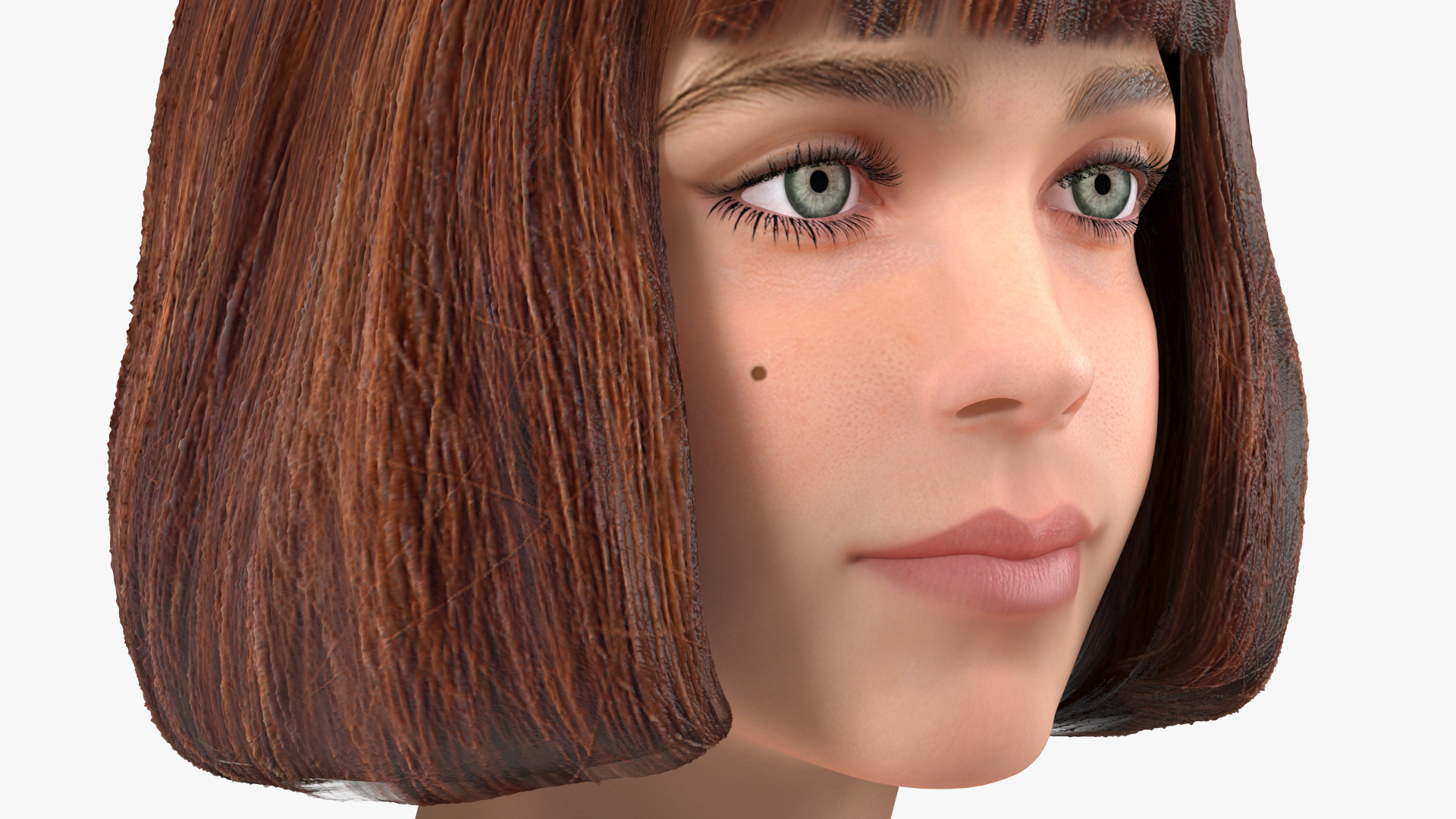Girl Head 3D model