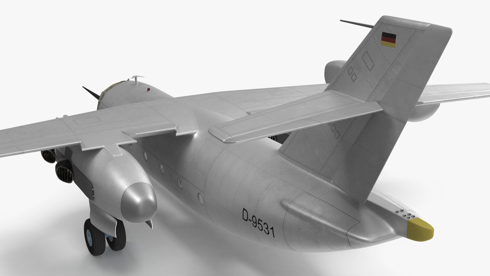 Hover Jet Dornier Do 31 Rigged for Maya 3D model