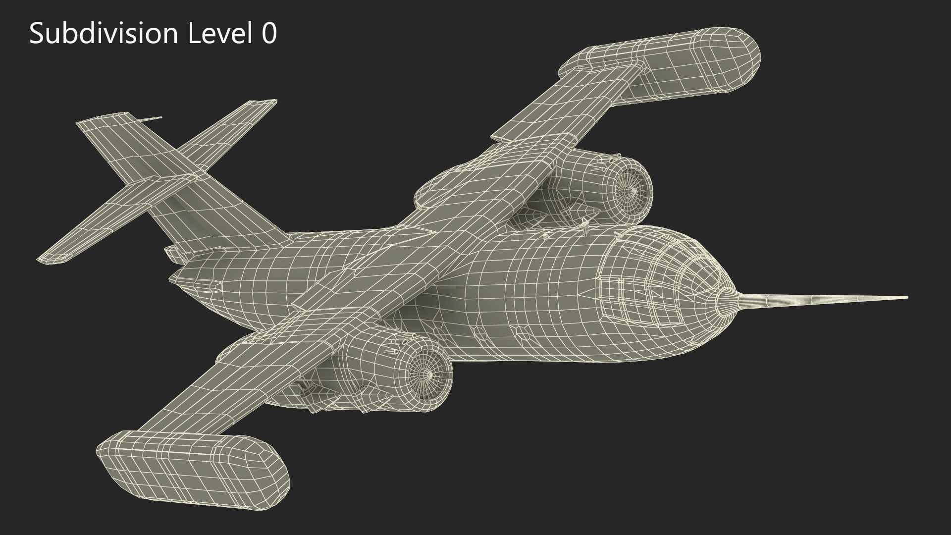 Hover Jet Dornier Do 31 Rigged for Maya 3D model
