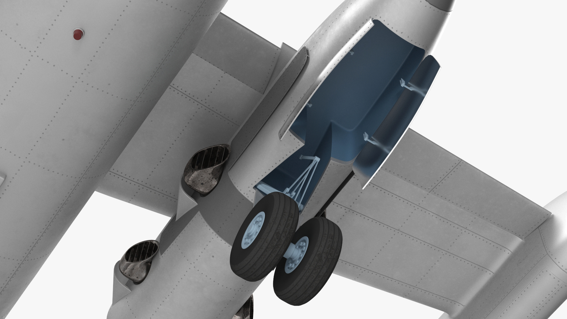 Hover Jet Dornier Do 31 Rigged for Maya 3D model