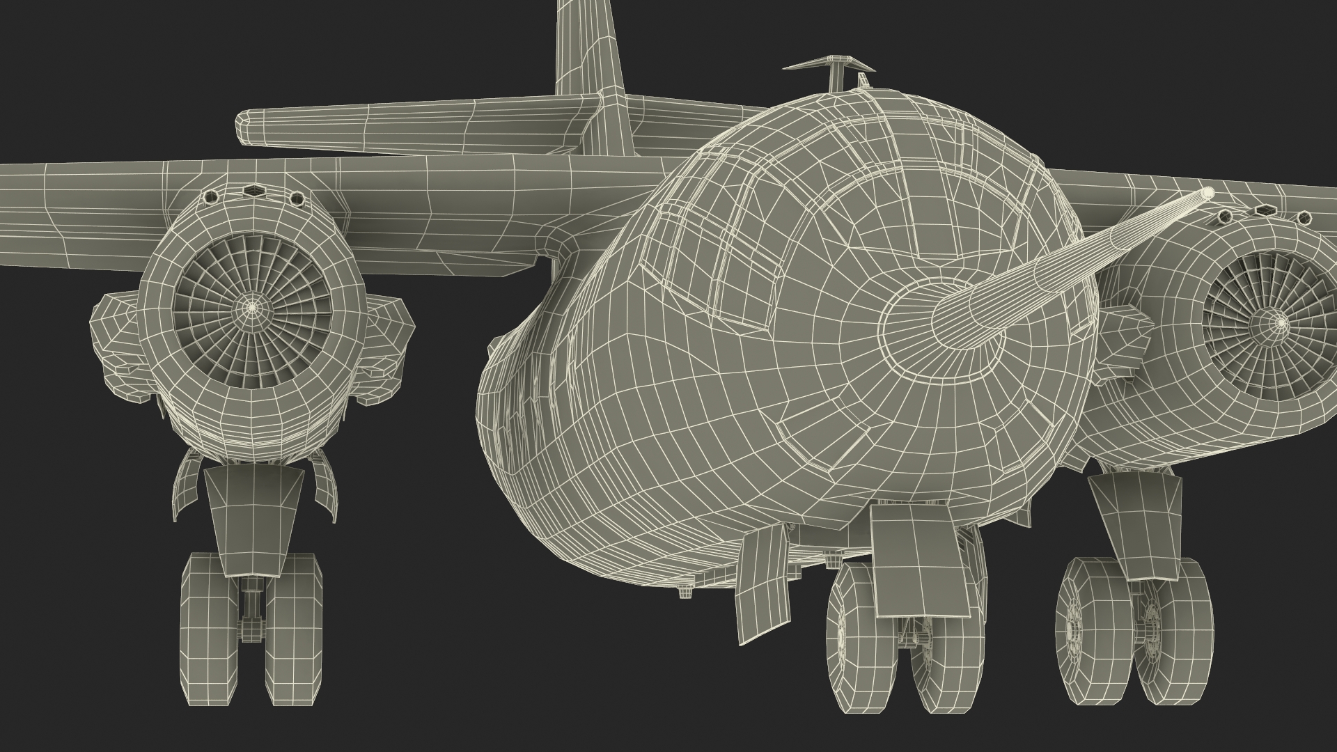Hover Jet Dornier Do 31 Rigged for Maya 3D model
