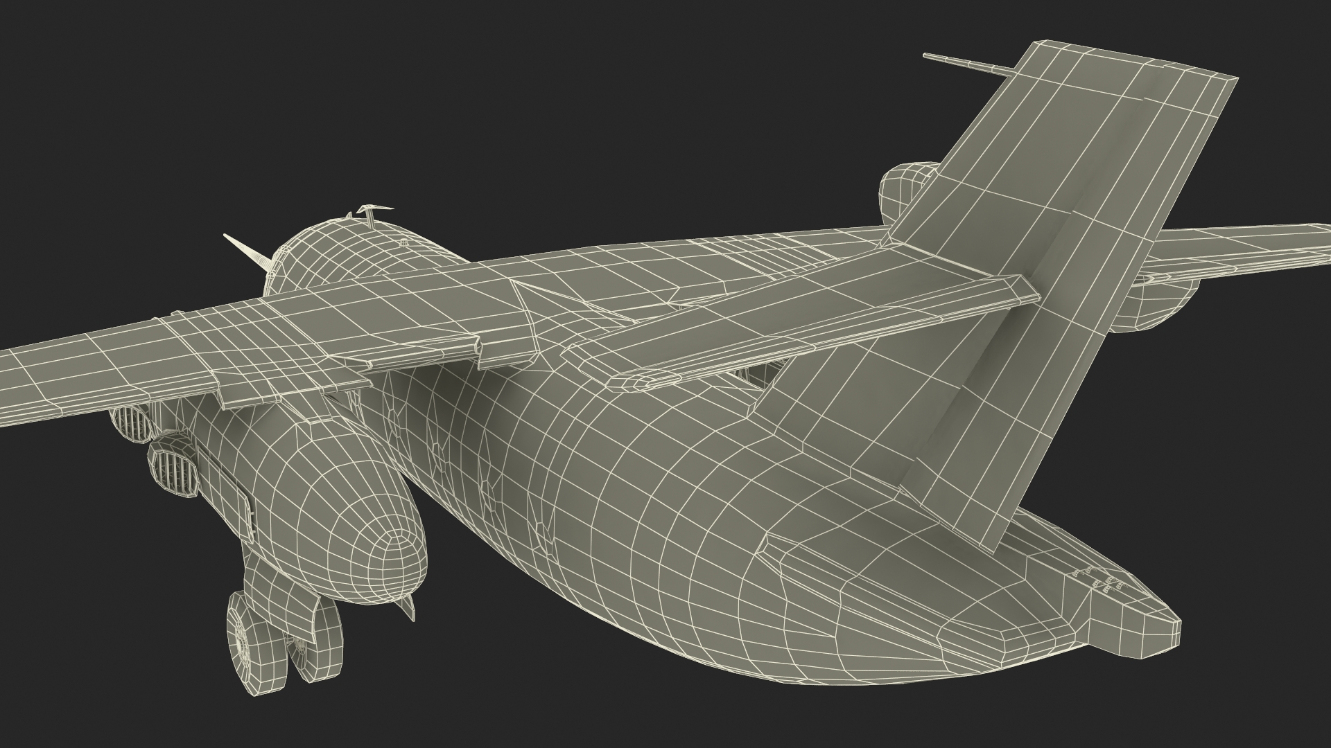 Hover Jet Dornier Do 31 Rigged for Maya 3D model