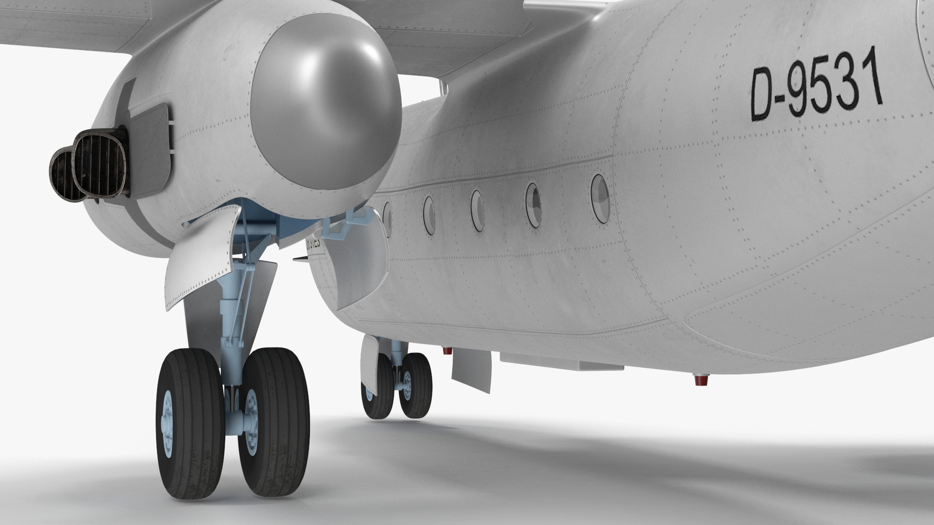 Hover Jet Dornier Do 31 Rigged for Maya 3D model