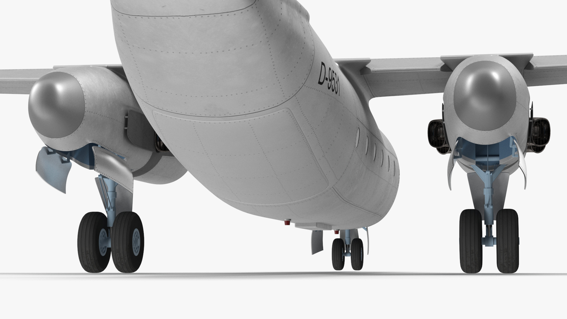 Hover Jet Dornier Do 31 Rigged for Maya 3D model