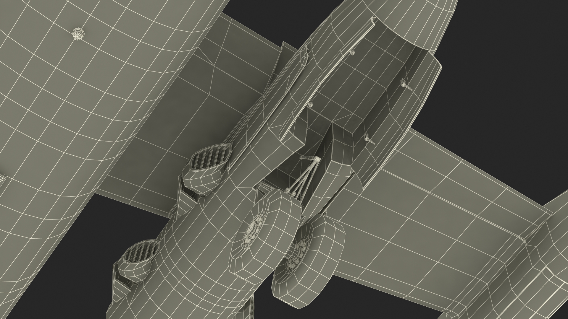 Hover Jet Dornier Do 31 Rigged for Maya 3D model