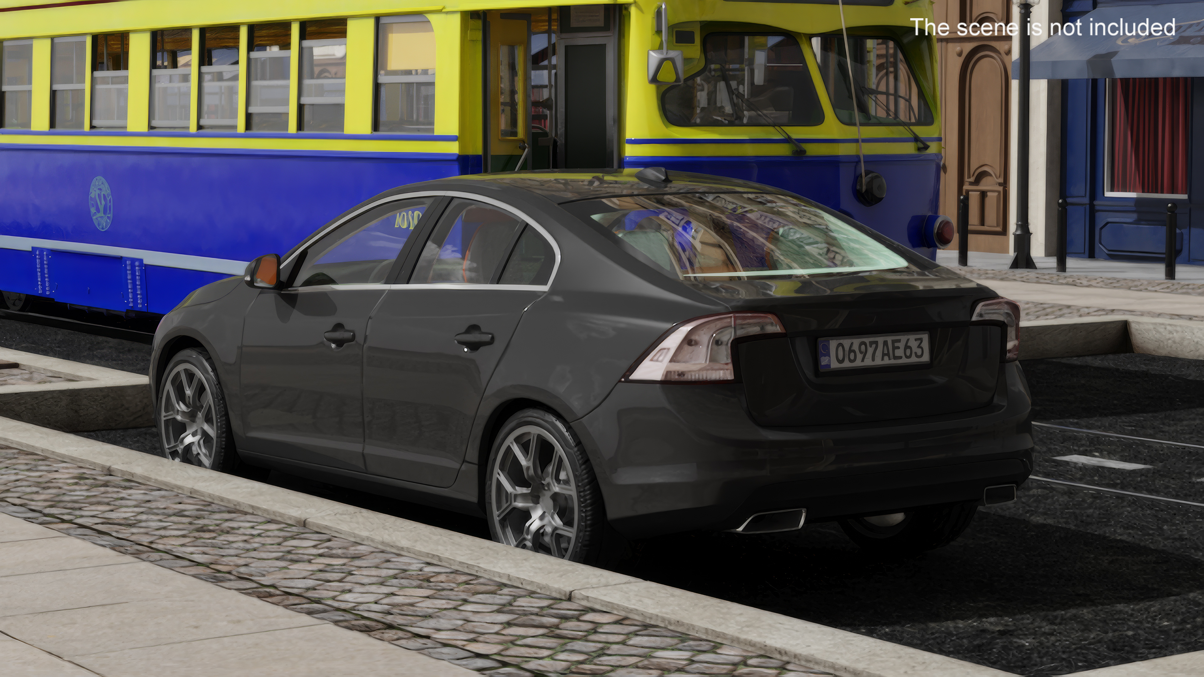3D Executive Sedan Simple Interior