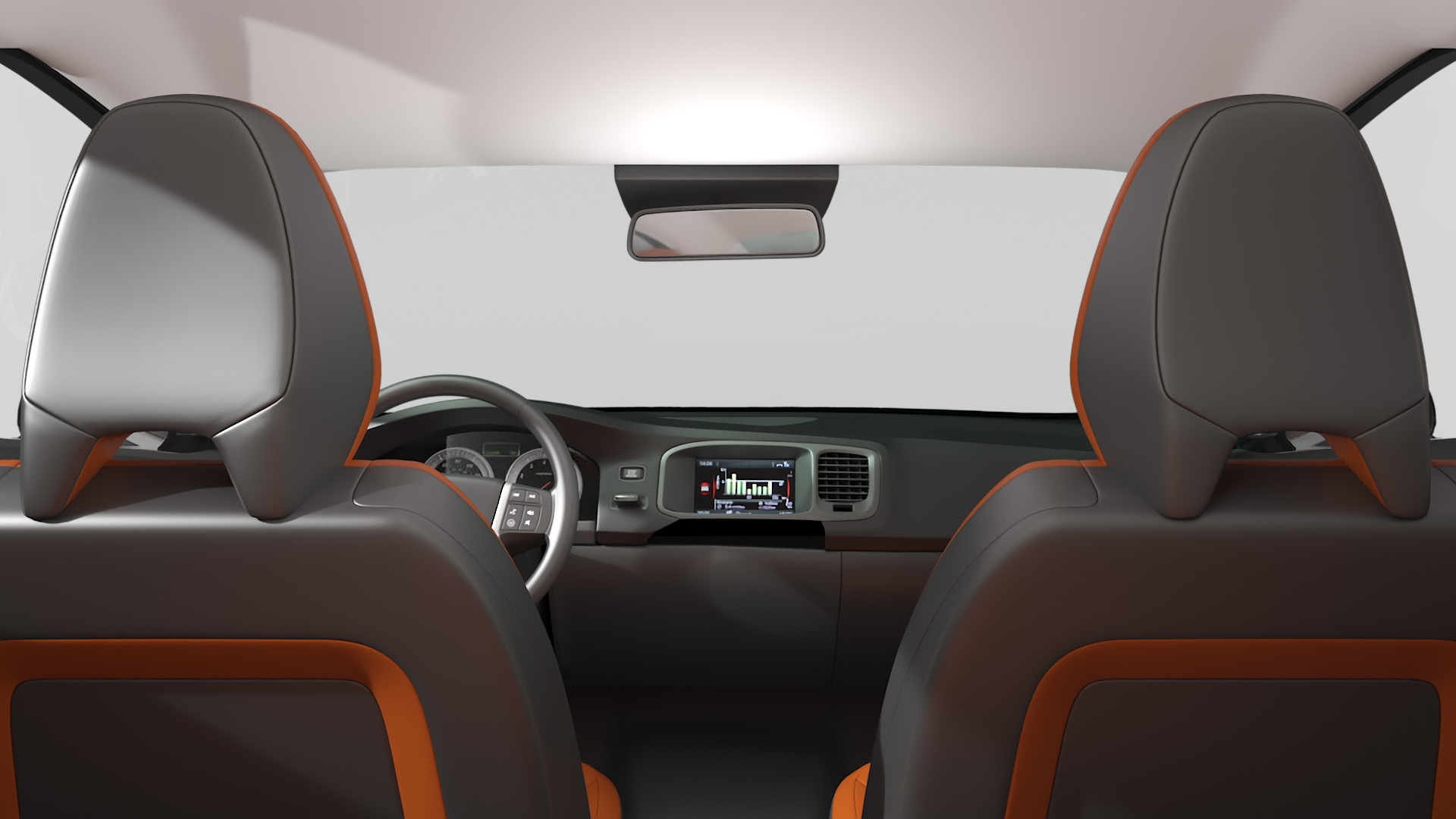 3D Executive Sedan Simple Interior