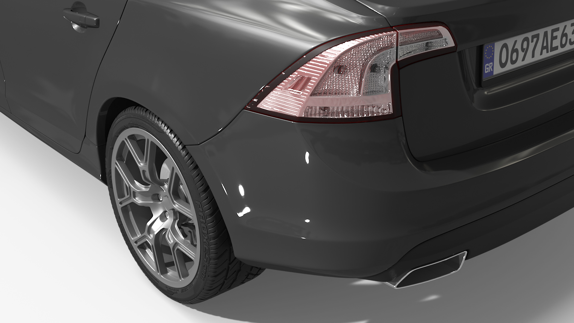 3D Executive Sedan Simple Interior