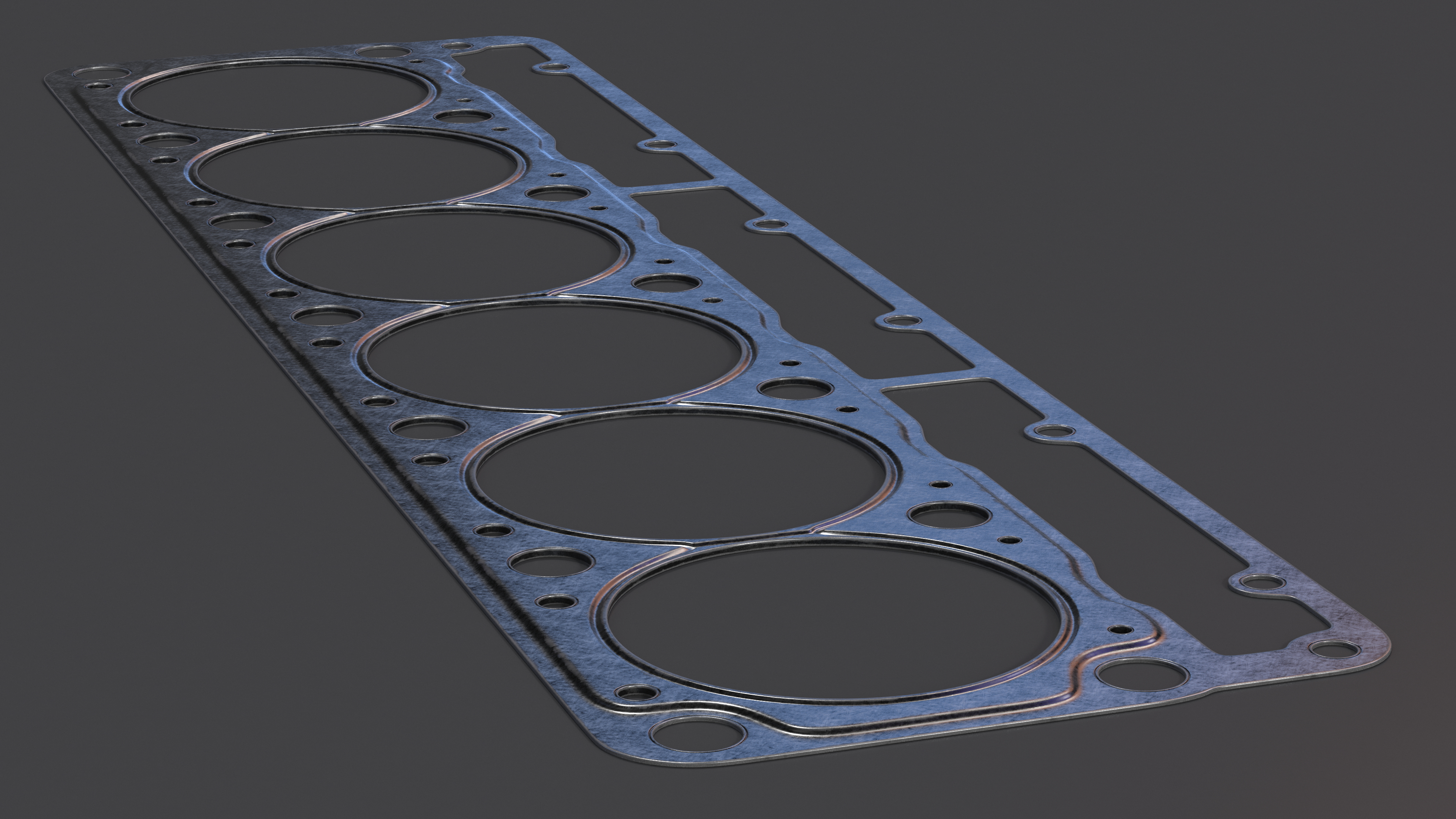 3D Head Gasket 6 Cylinder 325D Steel model