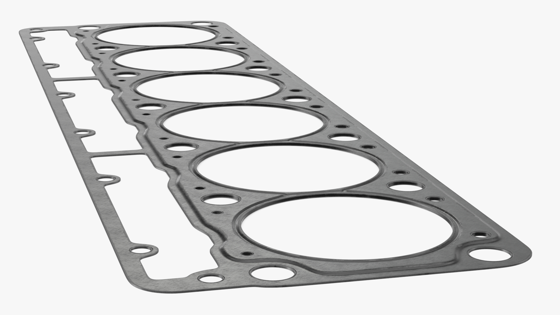 3D Head Gasket 6 Cylinder 325D Steel model