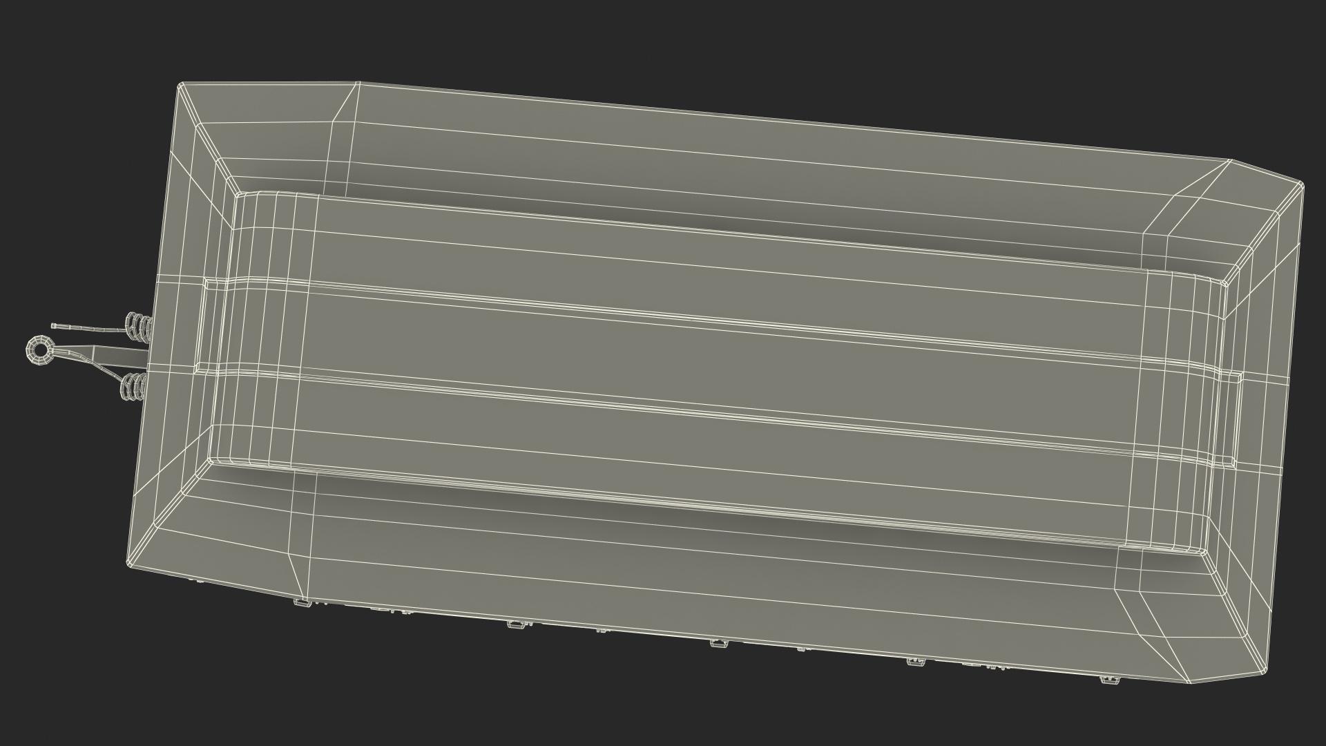 Tourist Train Wagon 3D model