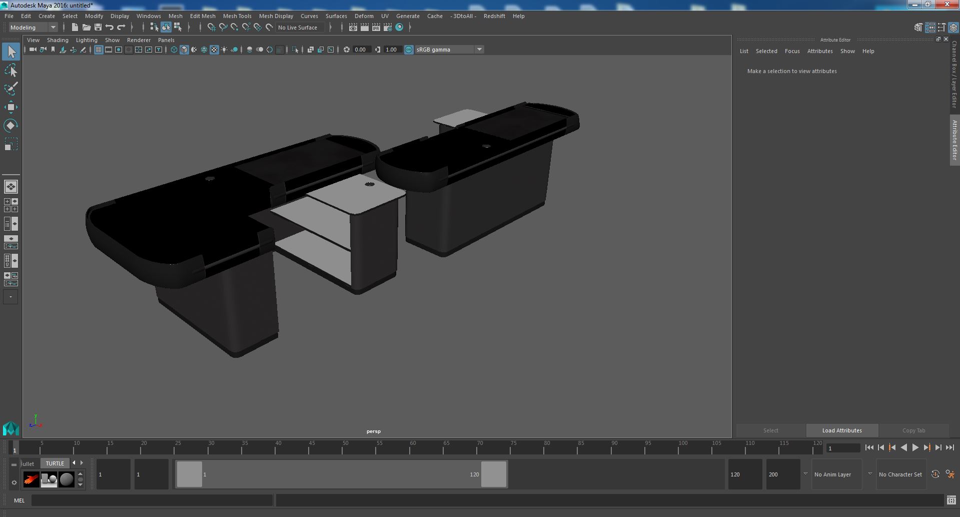 3D Retail Checkout Counters Set Grey model