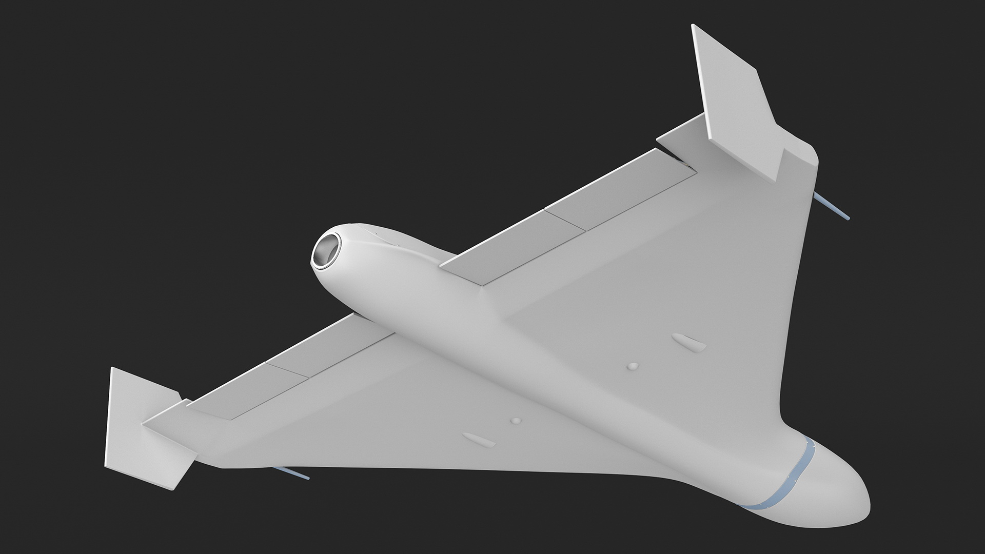 3D model Grey Kamikaze Drone Rigged for Maya