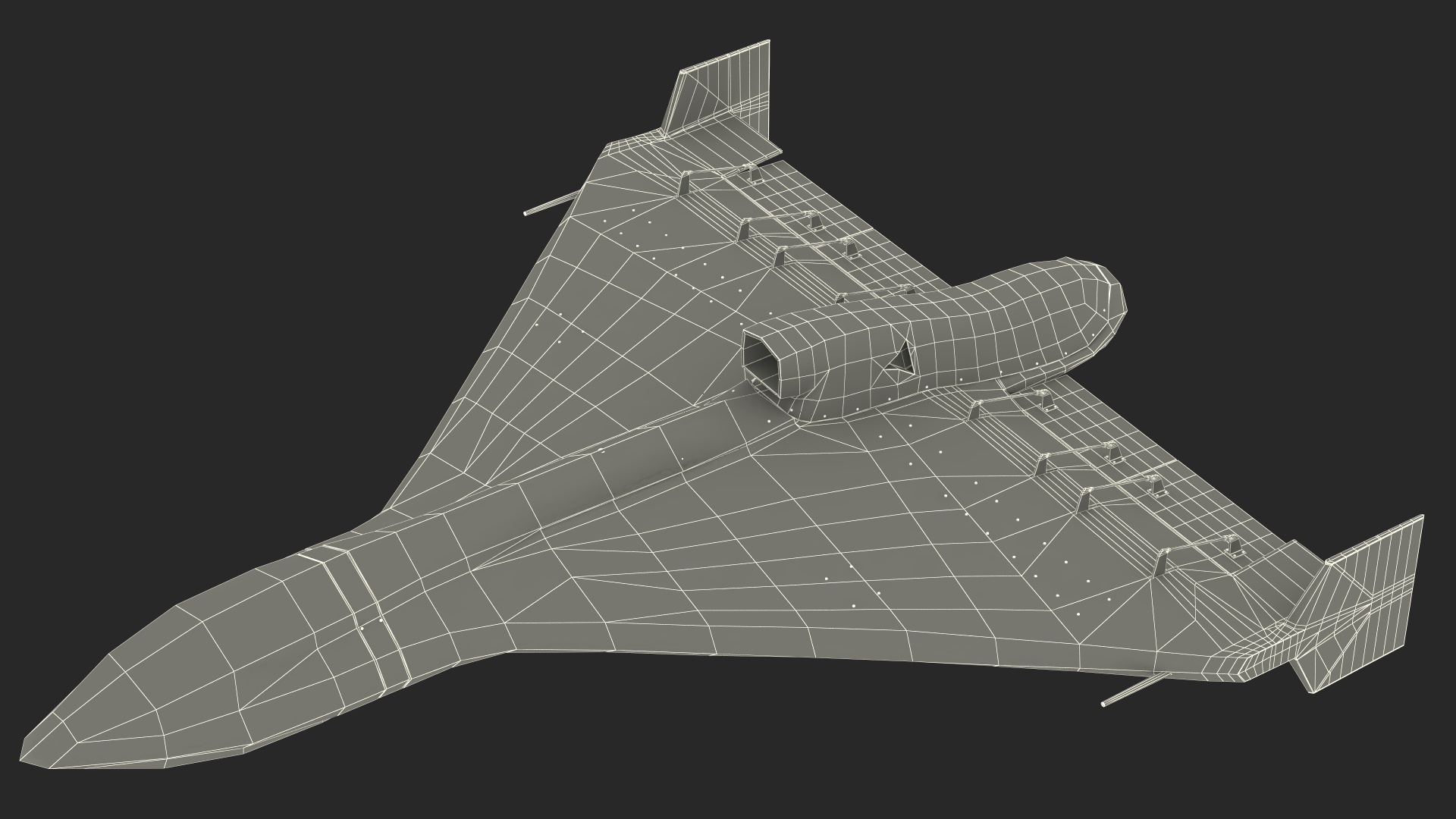 3D model Grey Kamikaze Drone Rigged for Maya