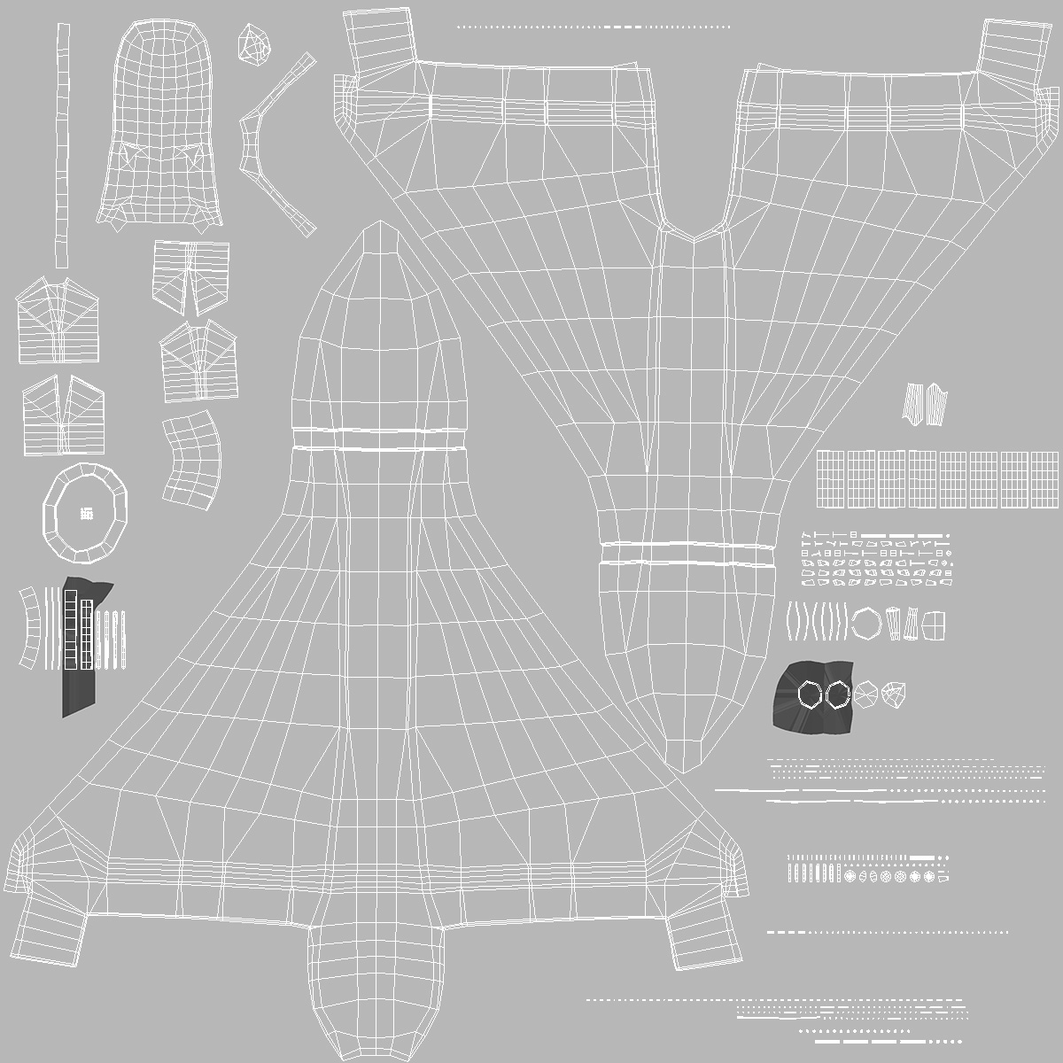 3D model Grey Kamikaze Drone Rigged for Maya