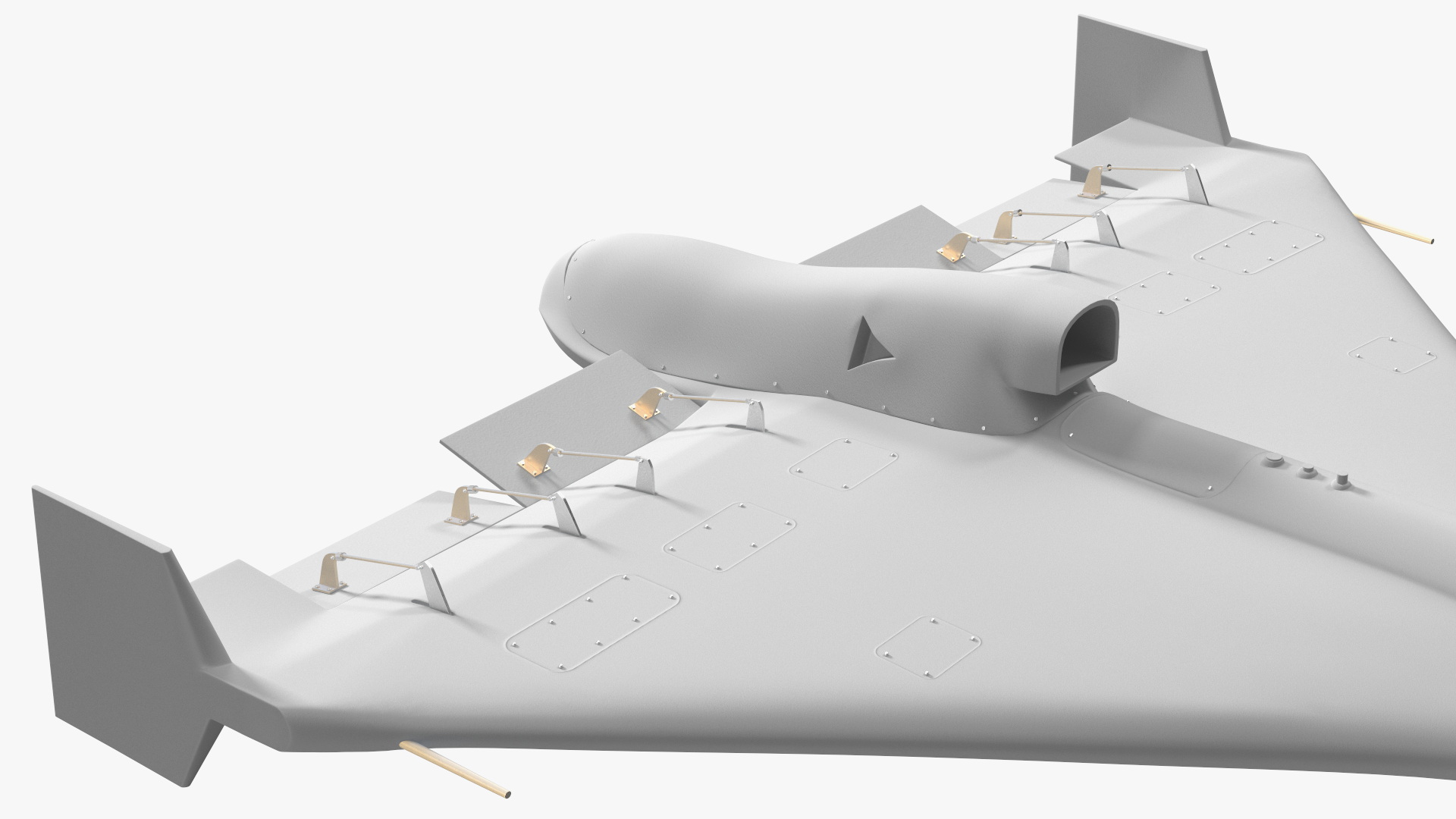 3D model Grey Kamikaze Drone Rigged for Maya