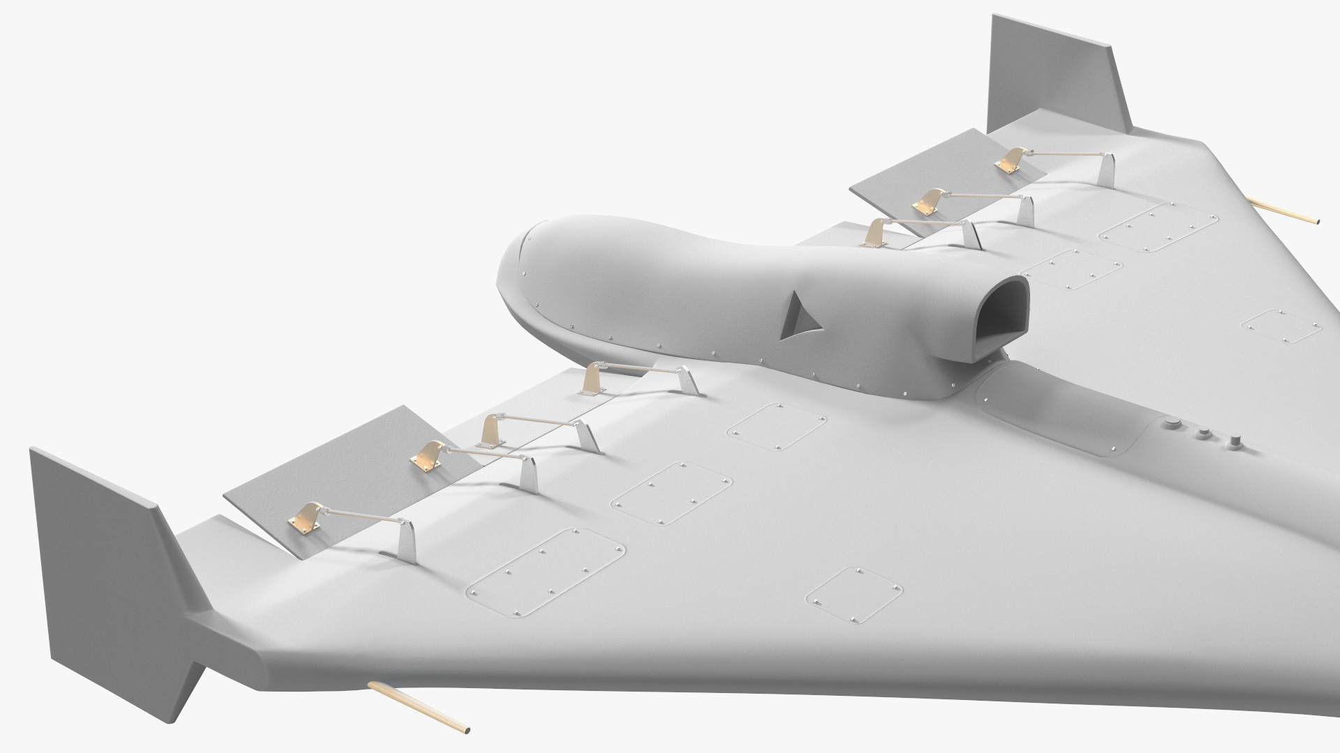 3D model Grey Kamikaze Drone Rigged for Maya