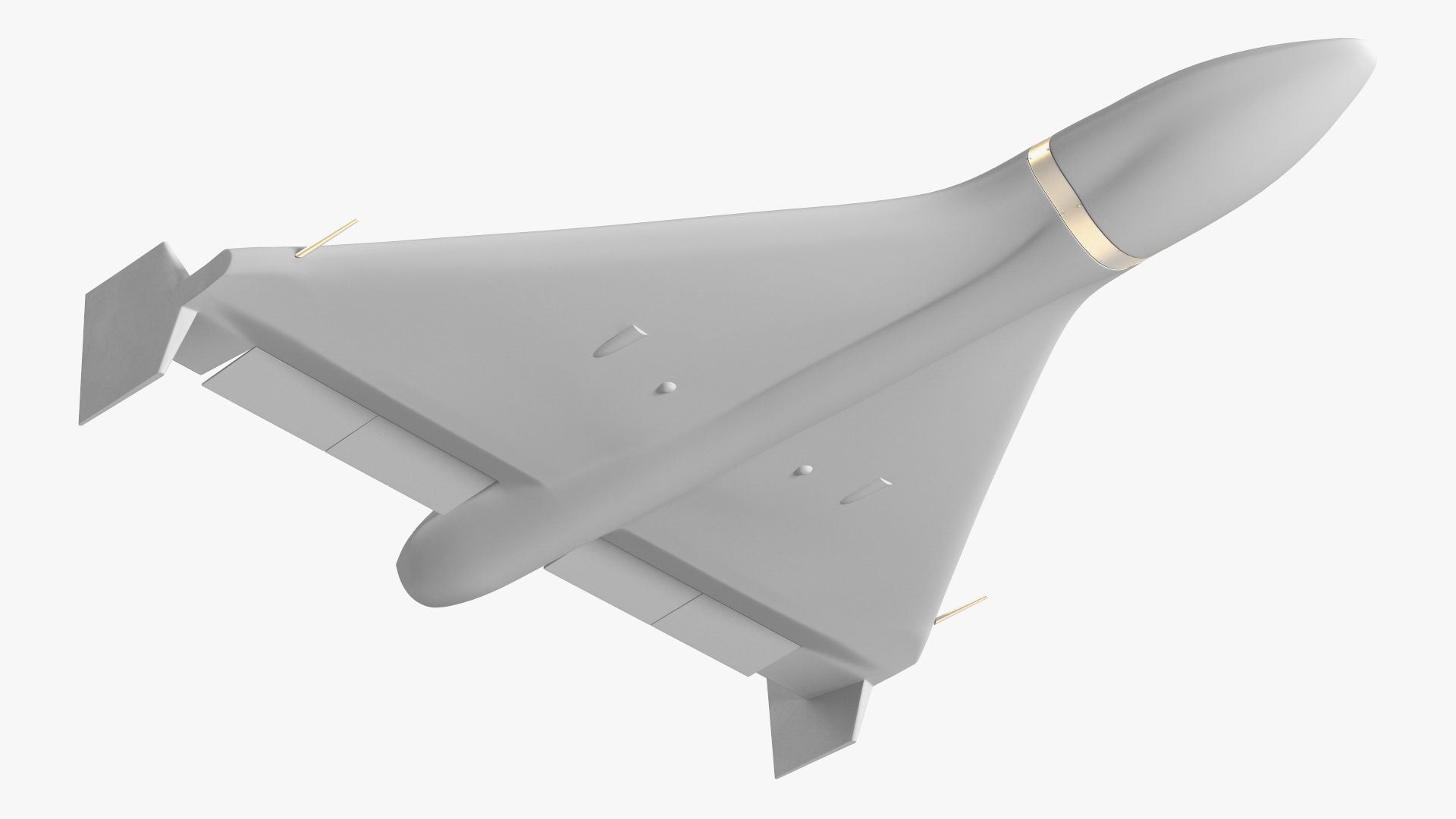3D model Grey Kamikaze Drone Rigged for Maya