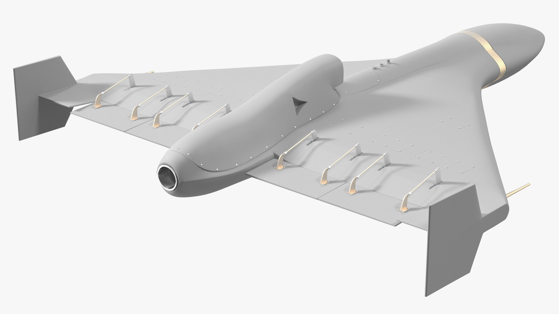3D model Grey Kamikaze Drone Rigged for Maya