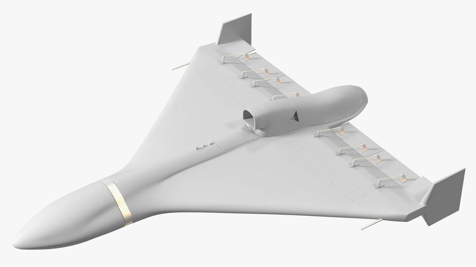 3D model Grey Kamikaze Drone Rigged for Maya