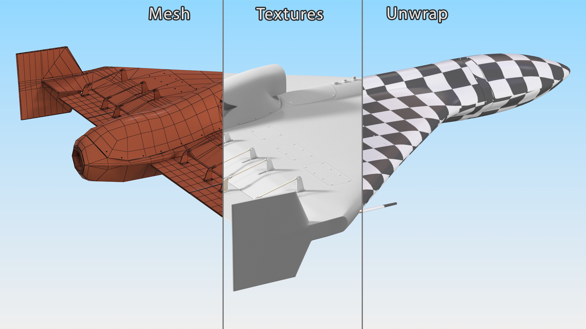 3D model Grey Kamikaze Drone Rigged for Maya