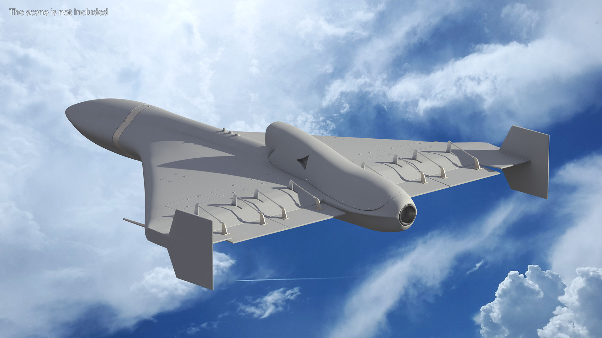 3D model Grey Kamikaze Drone Rigged for Maya