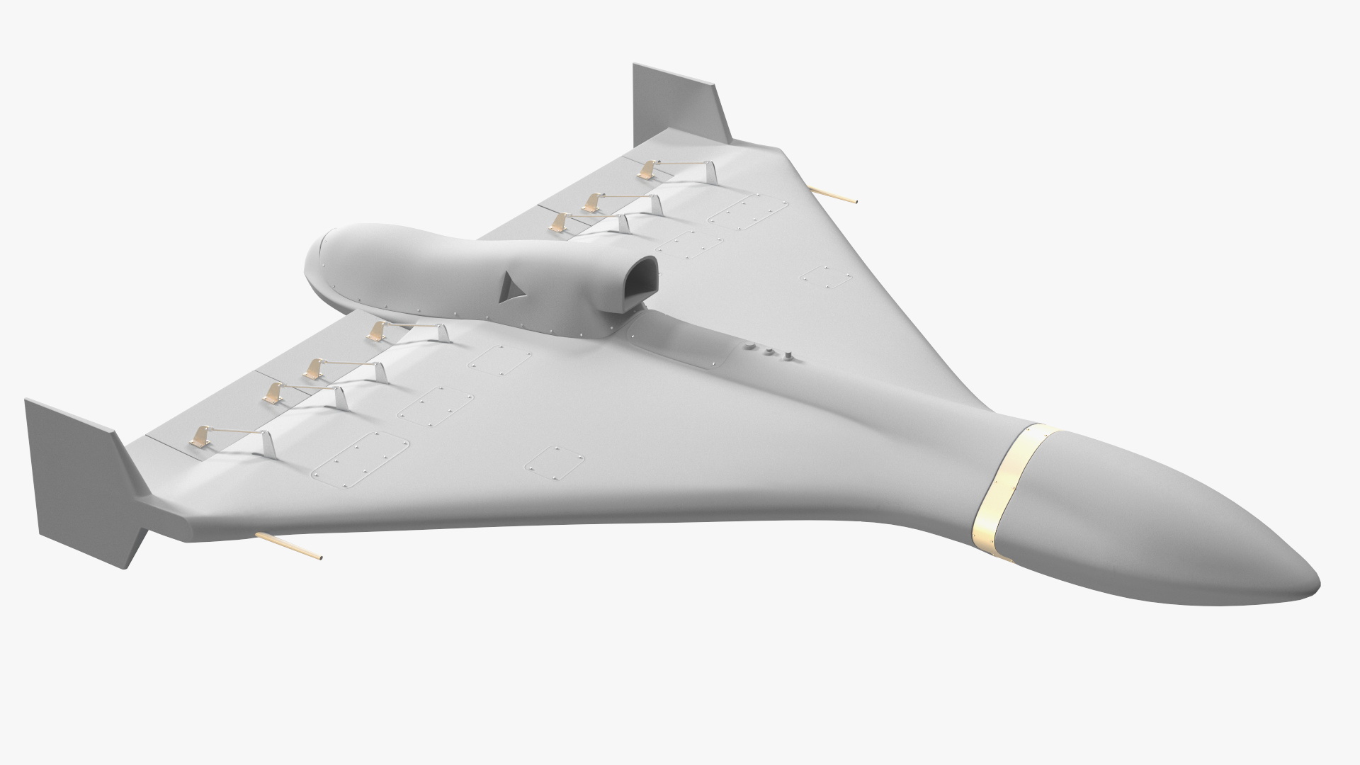 3D model Grey Kamikaze Drone Rigged for Maya