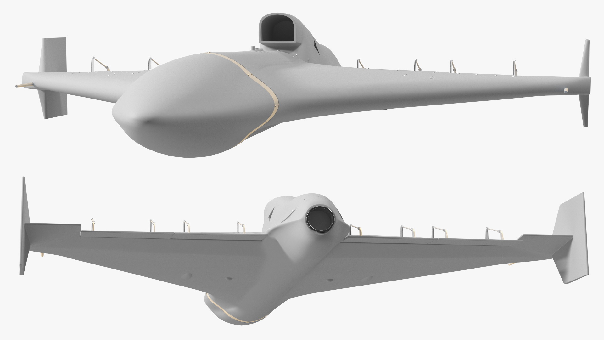 3D model Grey Kamikaze Drone Rigged for Maya