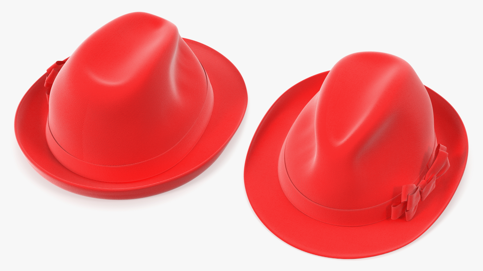 3D Red Hat with Bow