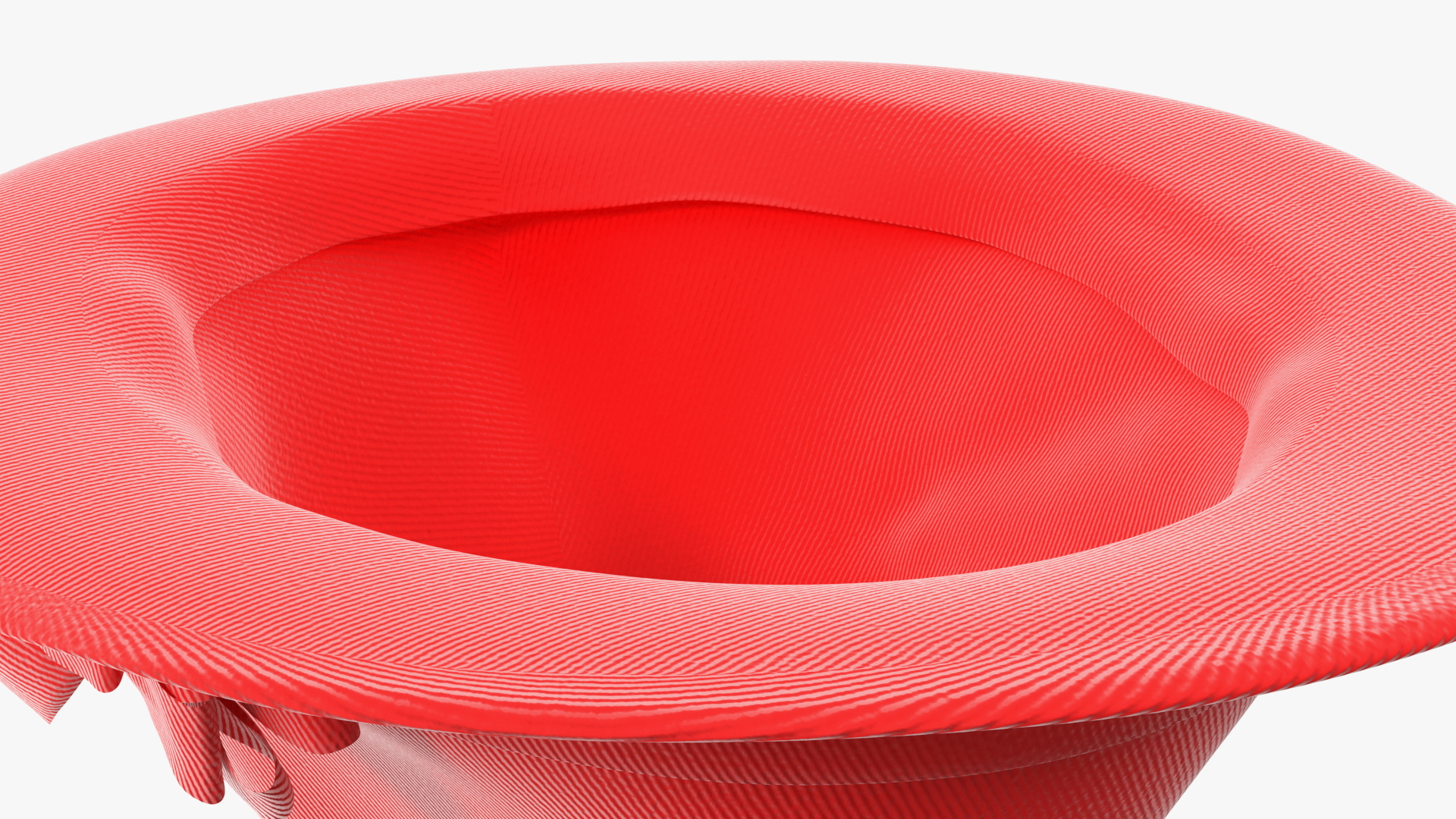 3D Red Hat with Bow