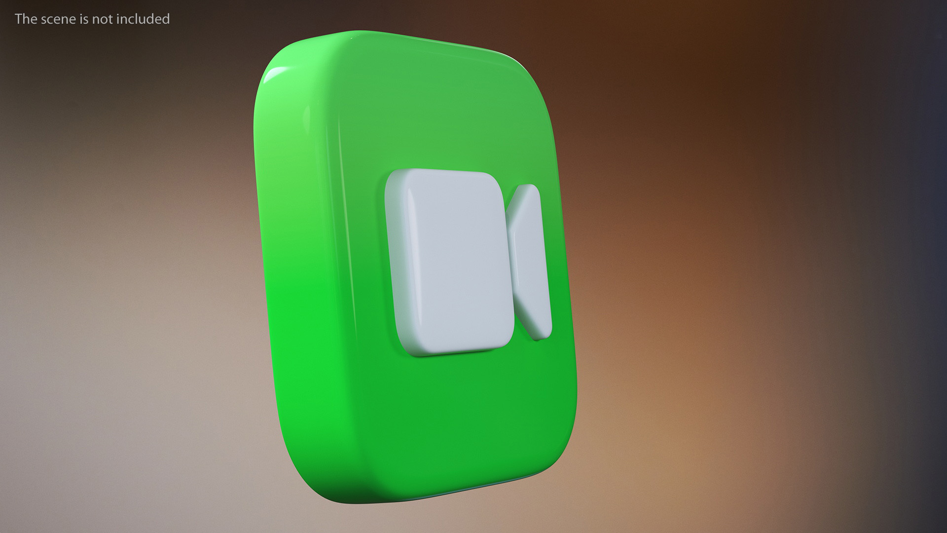 3D model iPhone iOS Face Time Icon