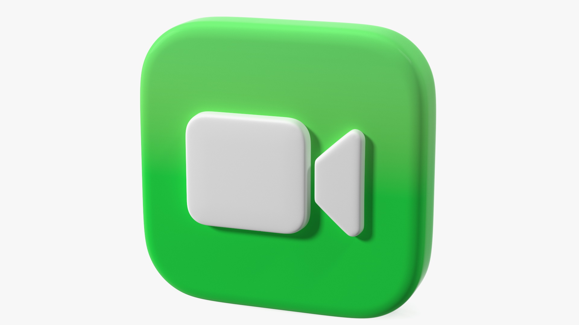 3D model iPhone iOS Face Time Icon