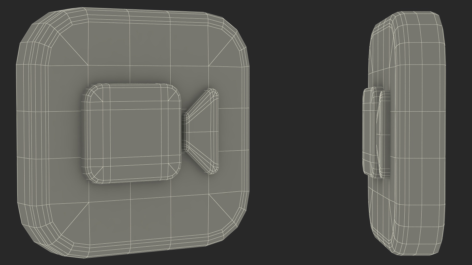 3D model iPhone iOS Face Time Icon