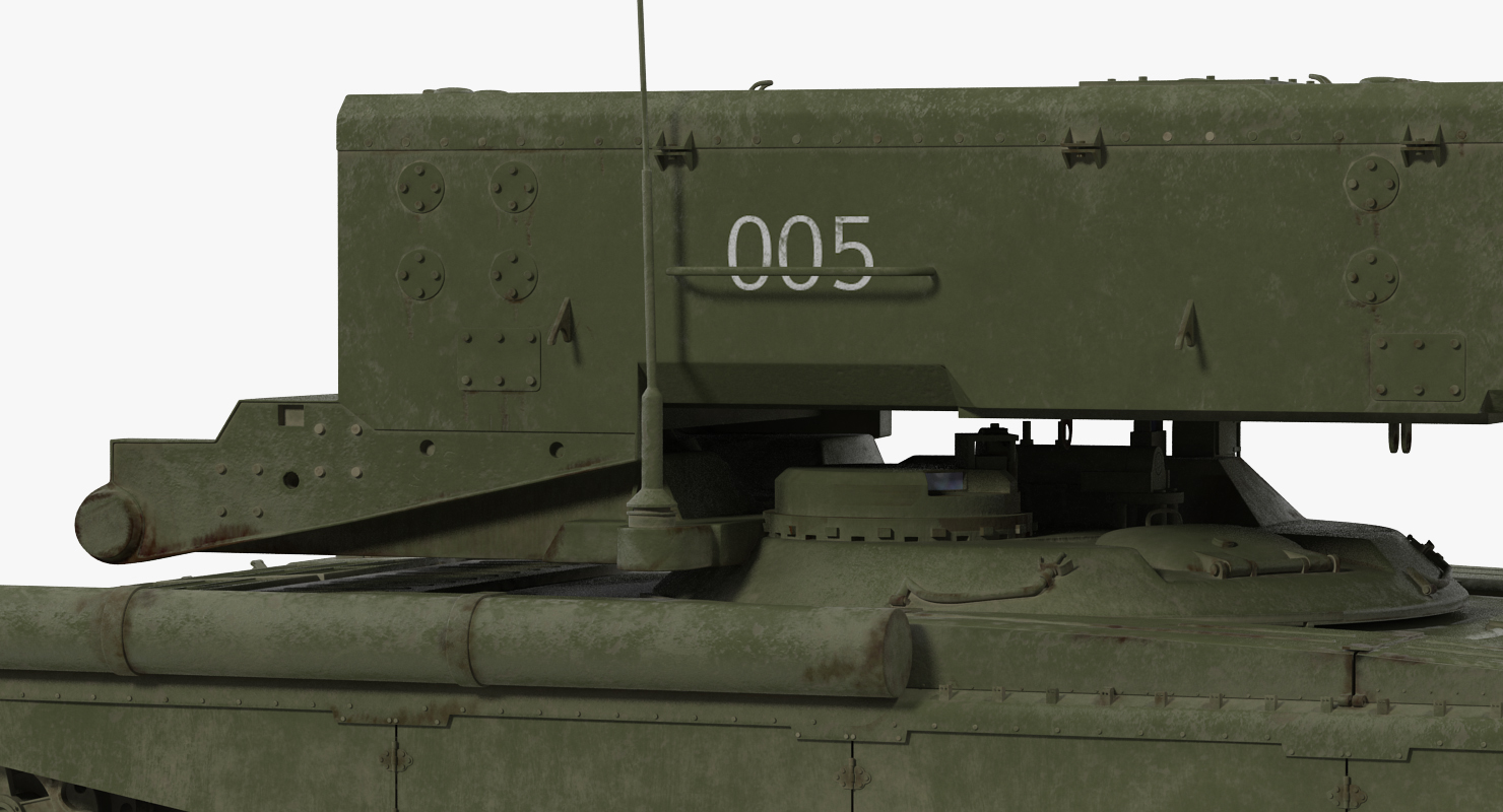 3D Russian Multiple Rocket Launcher TOS 1A Rigged