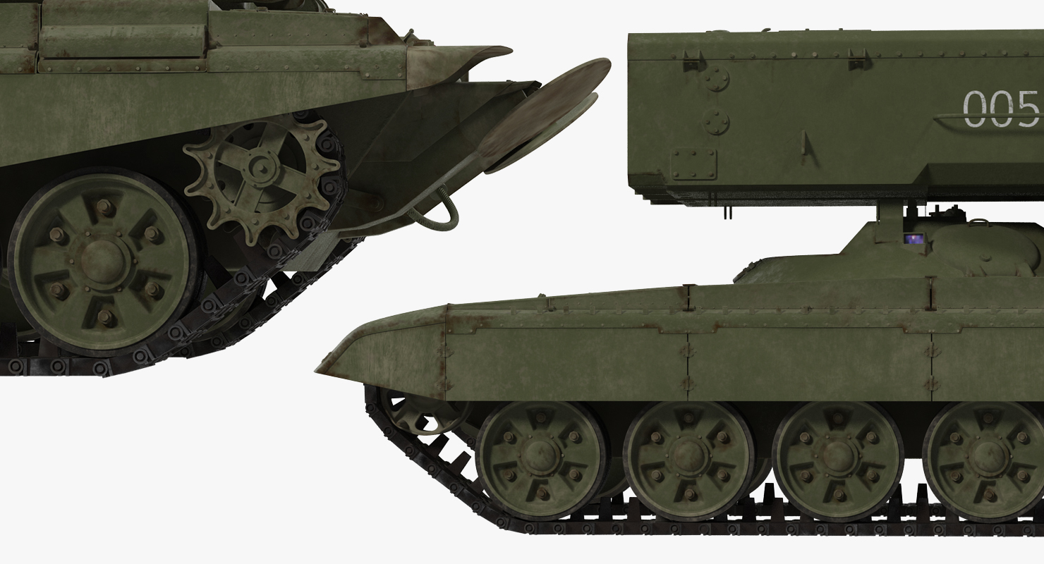 3D Russian Multiple Rocket Launcher TOS 1A Rigged