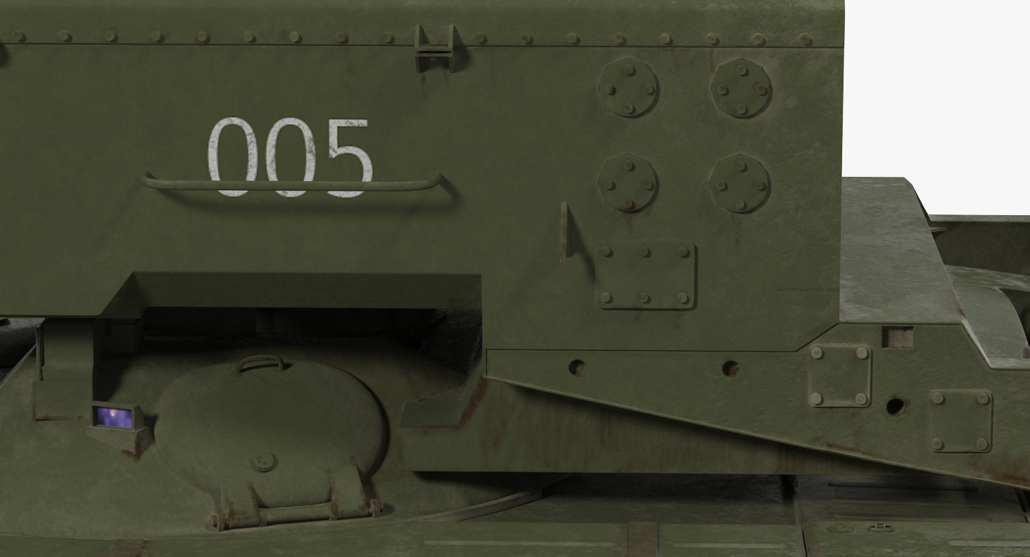 3D Russian Multiple Rocket Launcher TOS 1A Rigged