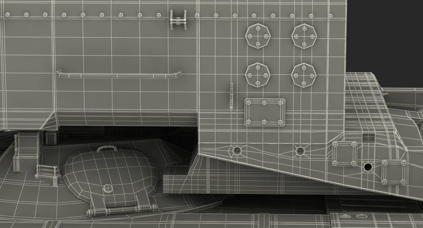 3D Russian Multiple Rocket Launcher TOS 1A Rigged