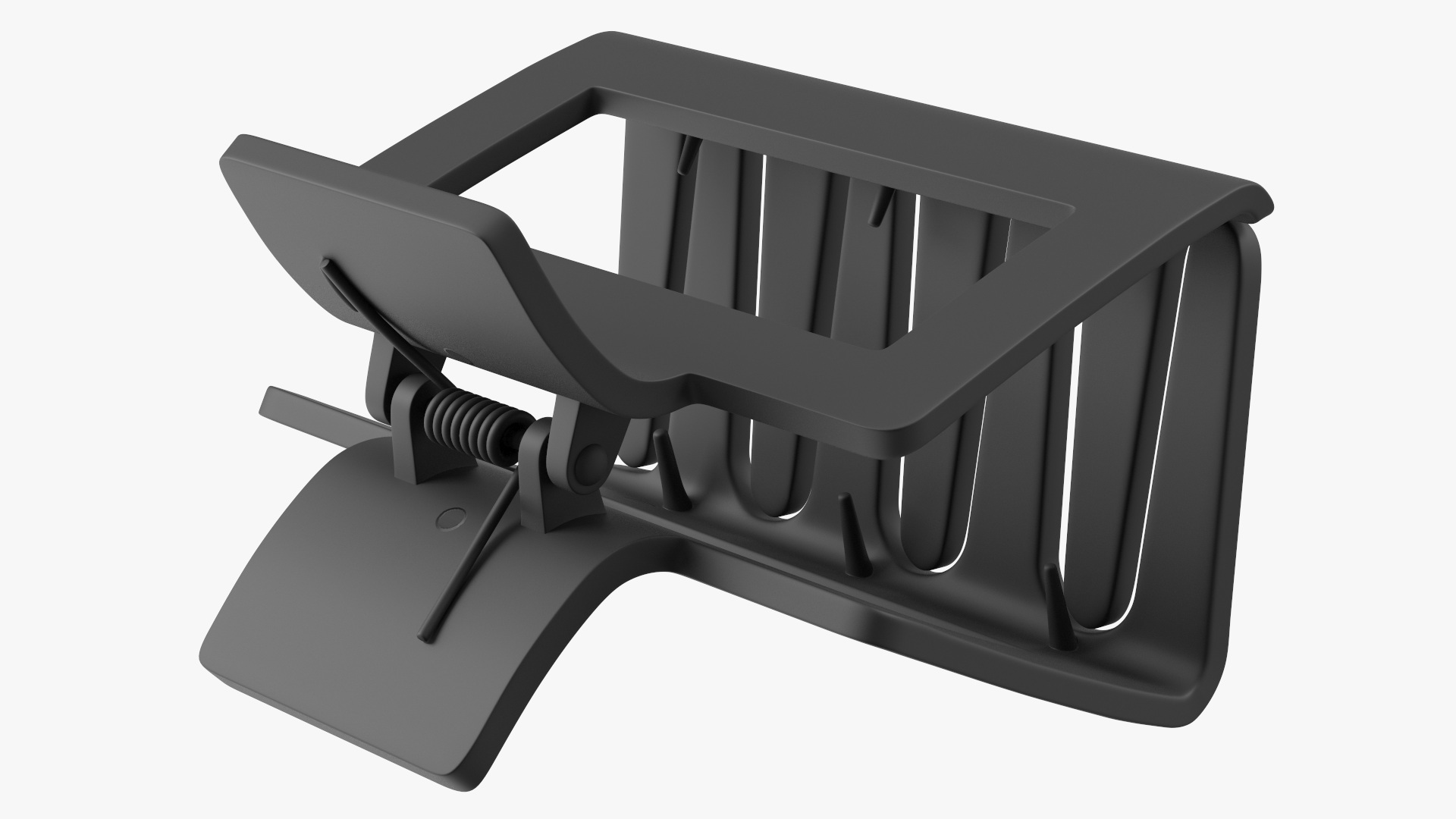 3D Hair Claw Clip Small Black