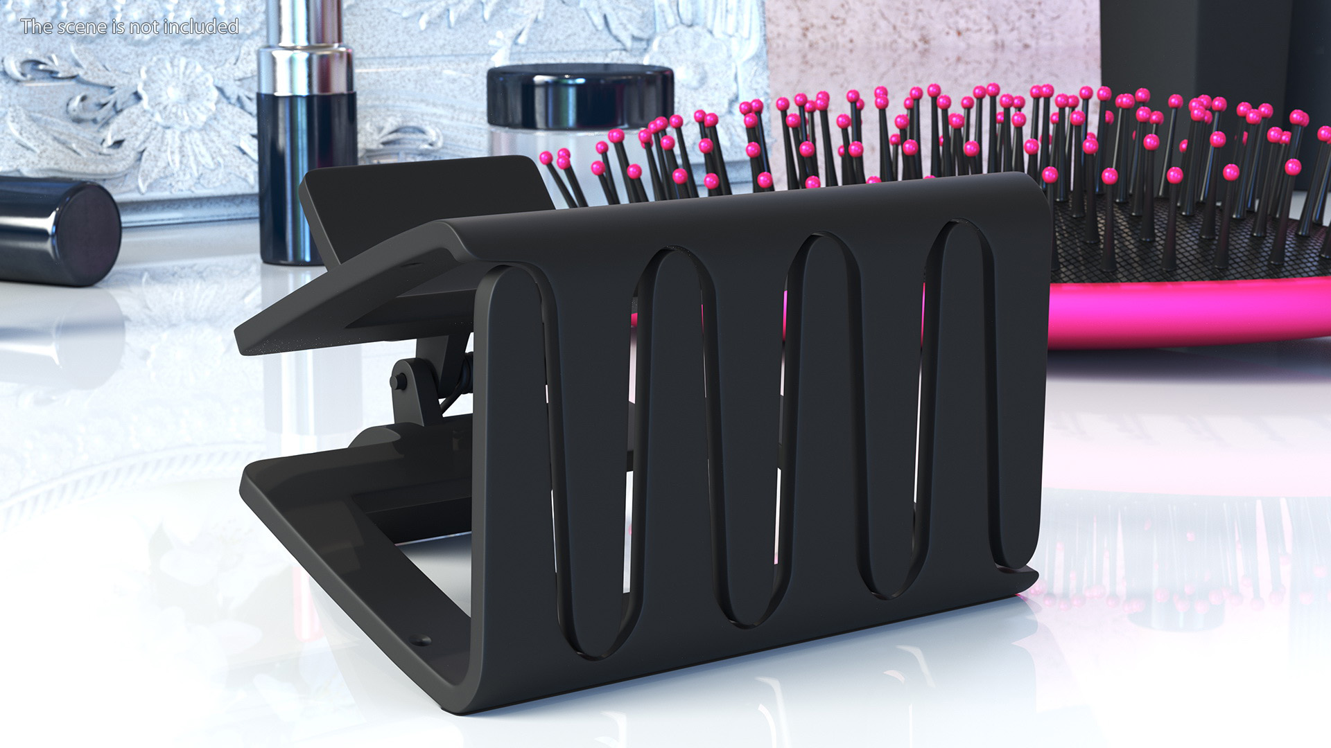 3D Hair Claw Clip Small Black