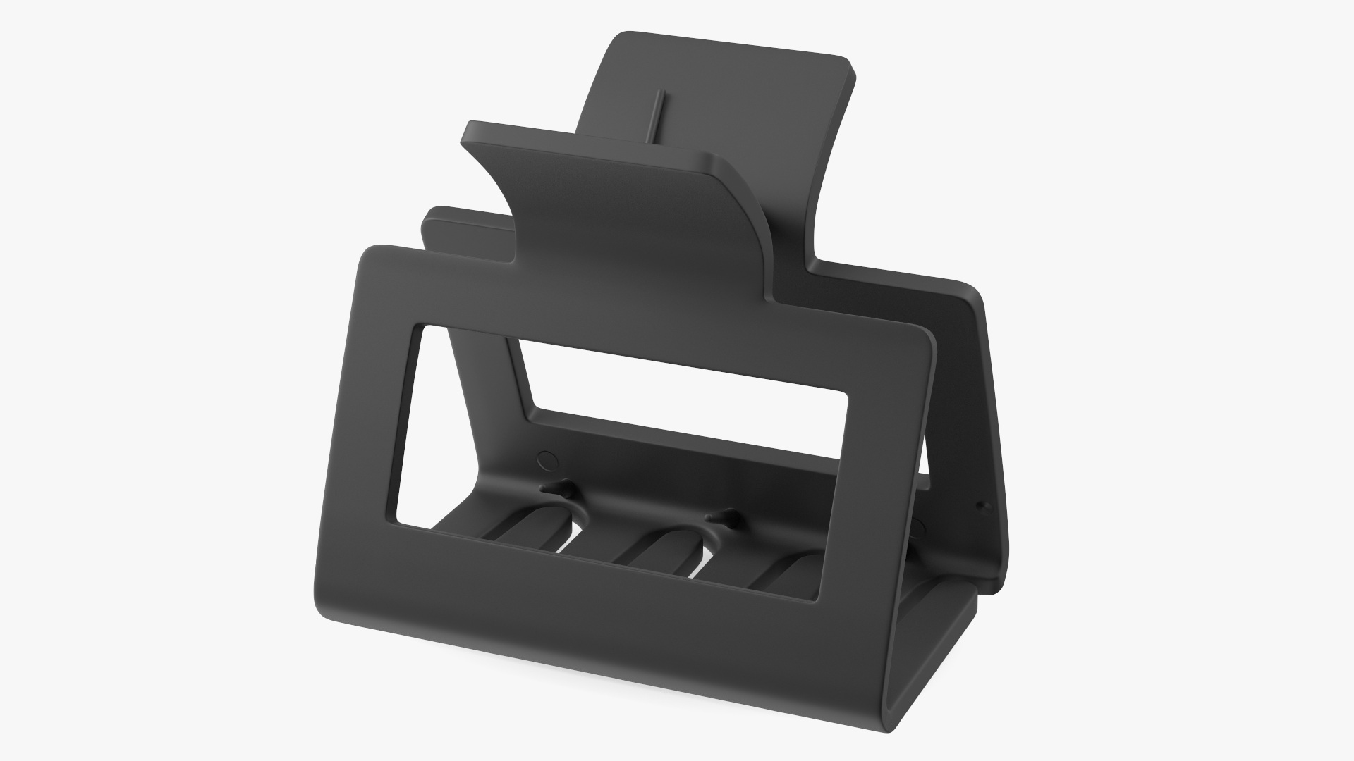 3D Hair Claw Clip Small Black