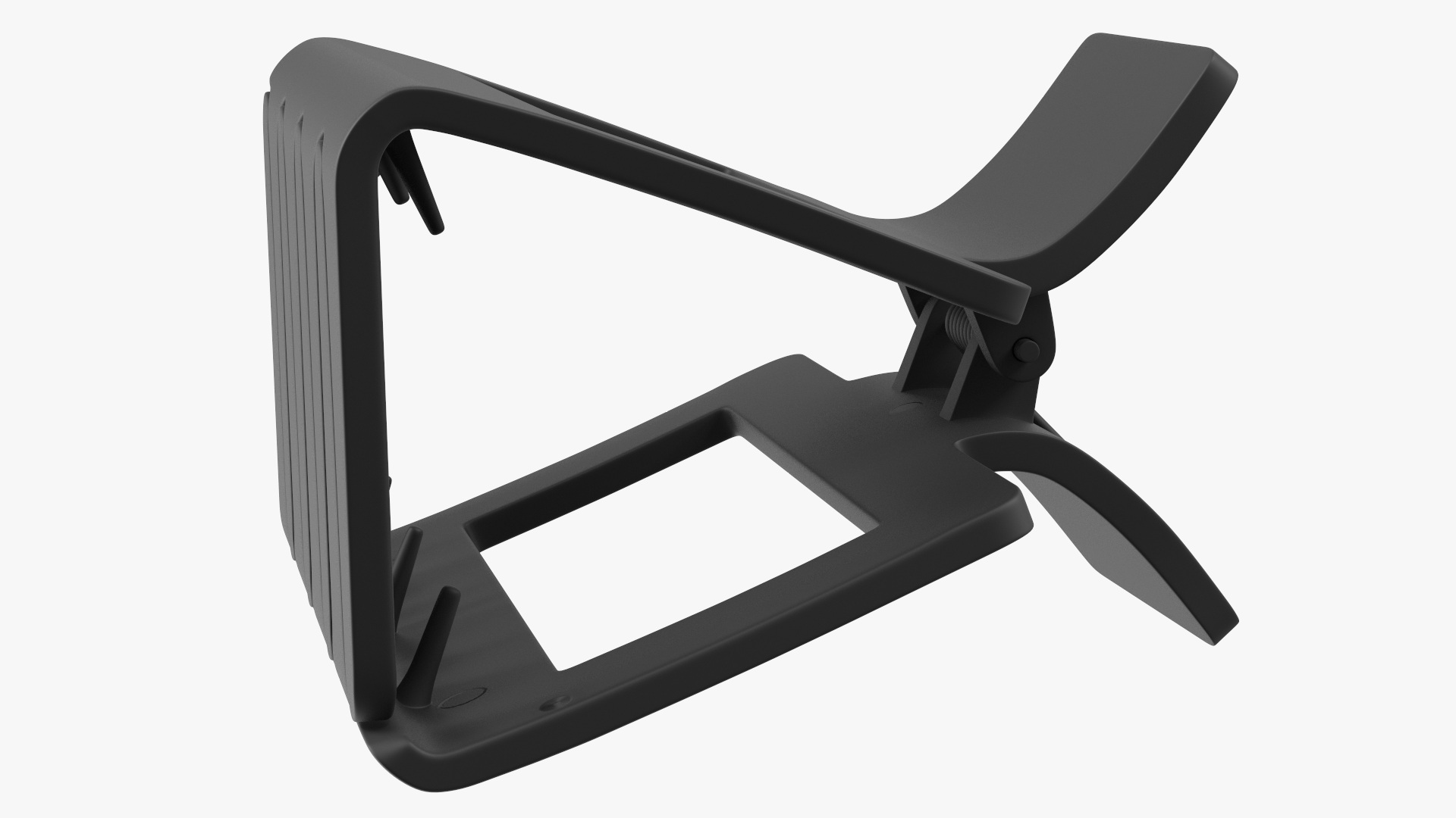3D Hair Claw Clip Small Black