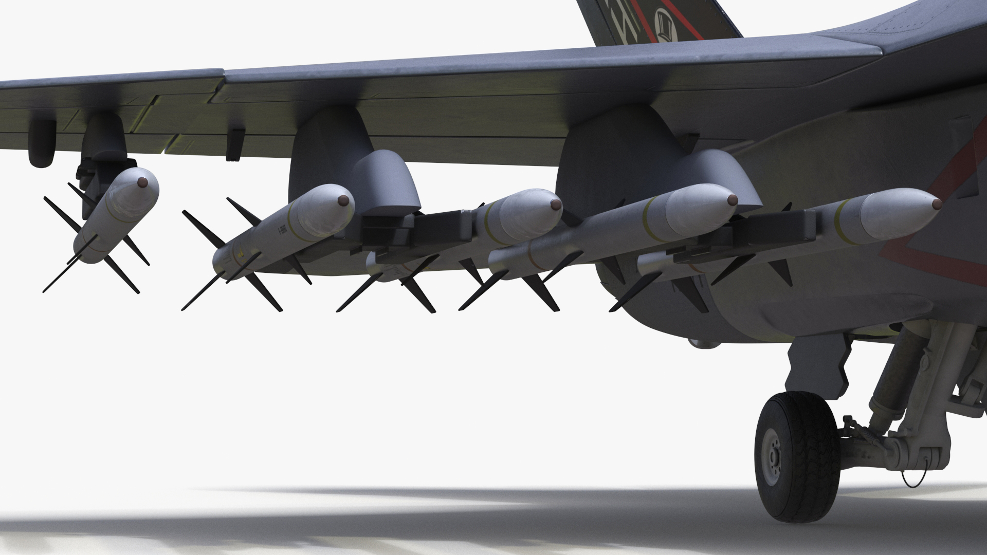 3D Fighter FA 18E Tophatters Rigged for Cinema 4D