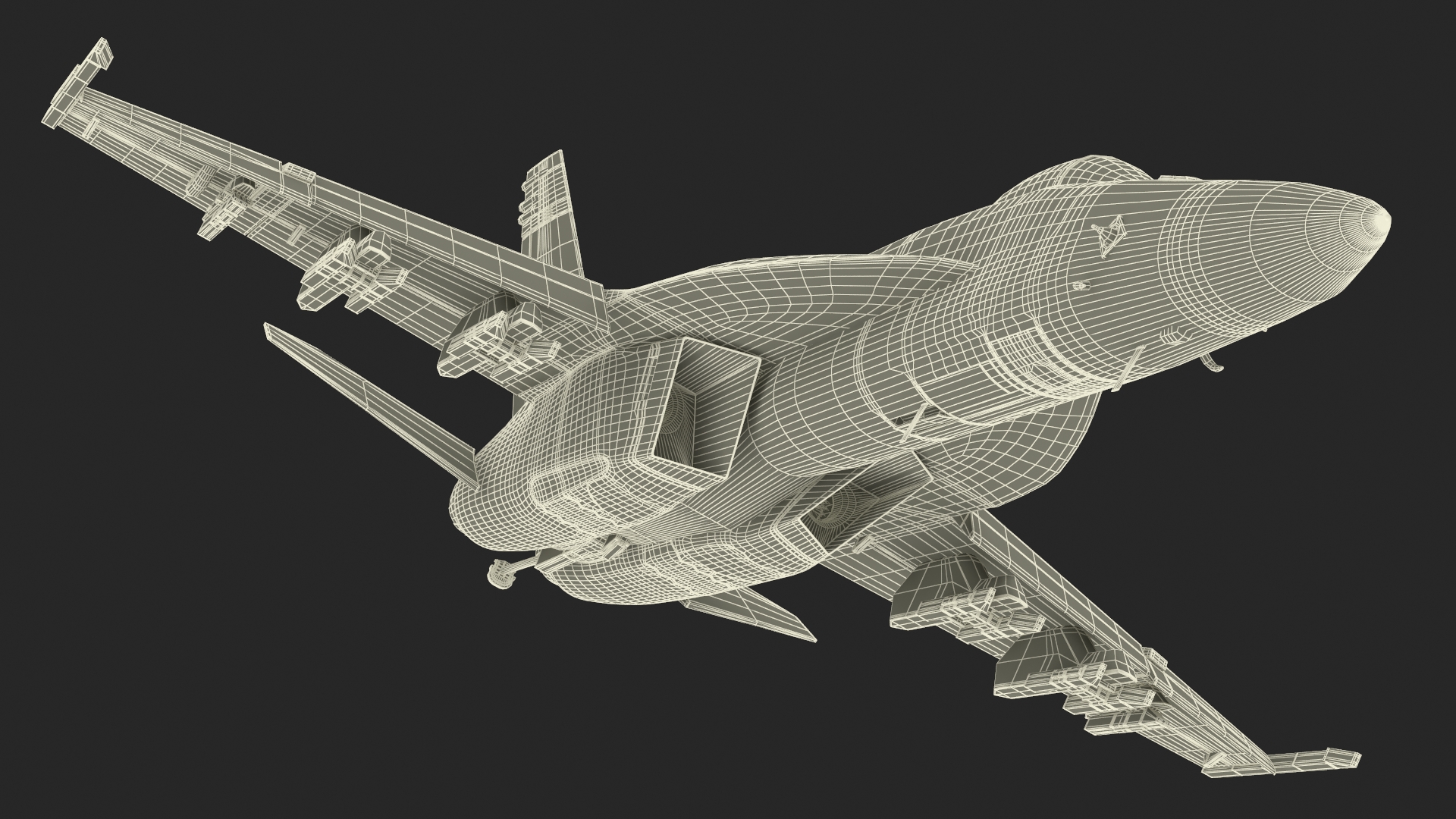 3D Fighter FA 18E Tophatters Rigged for Cinema 4D