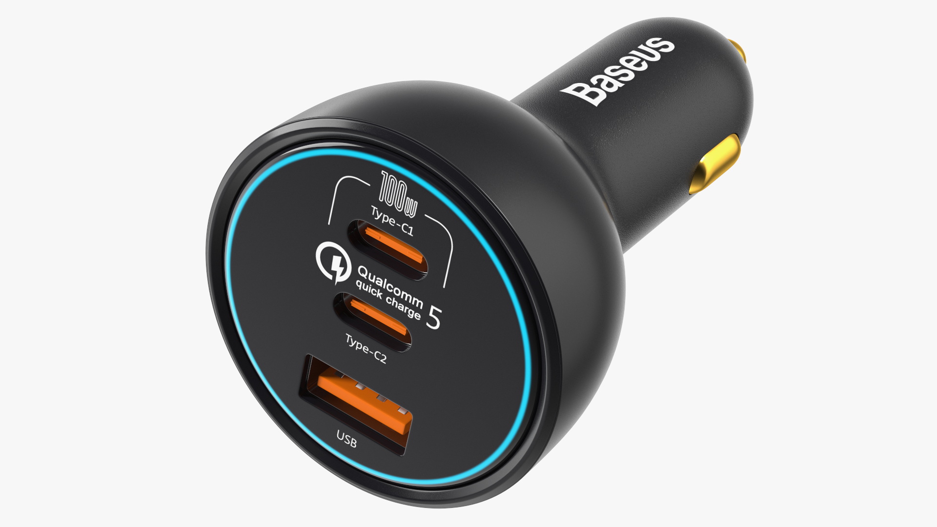 Baseus USB Type C Car Charger 3D model