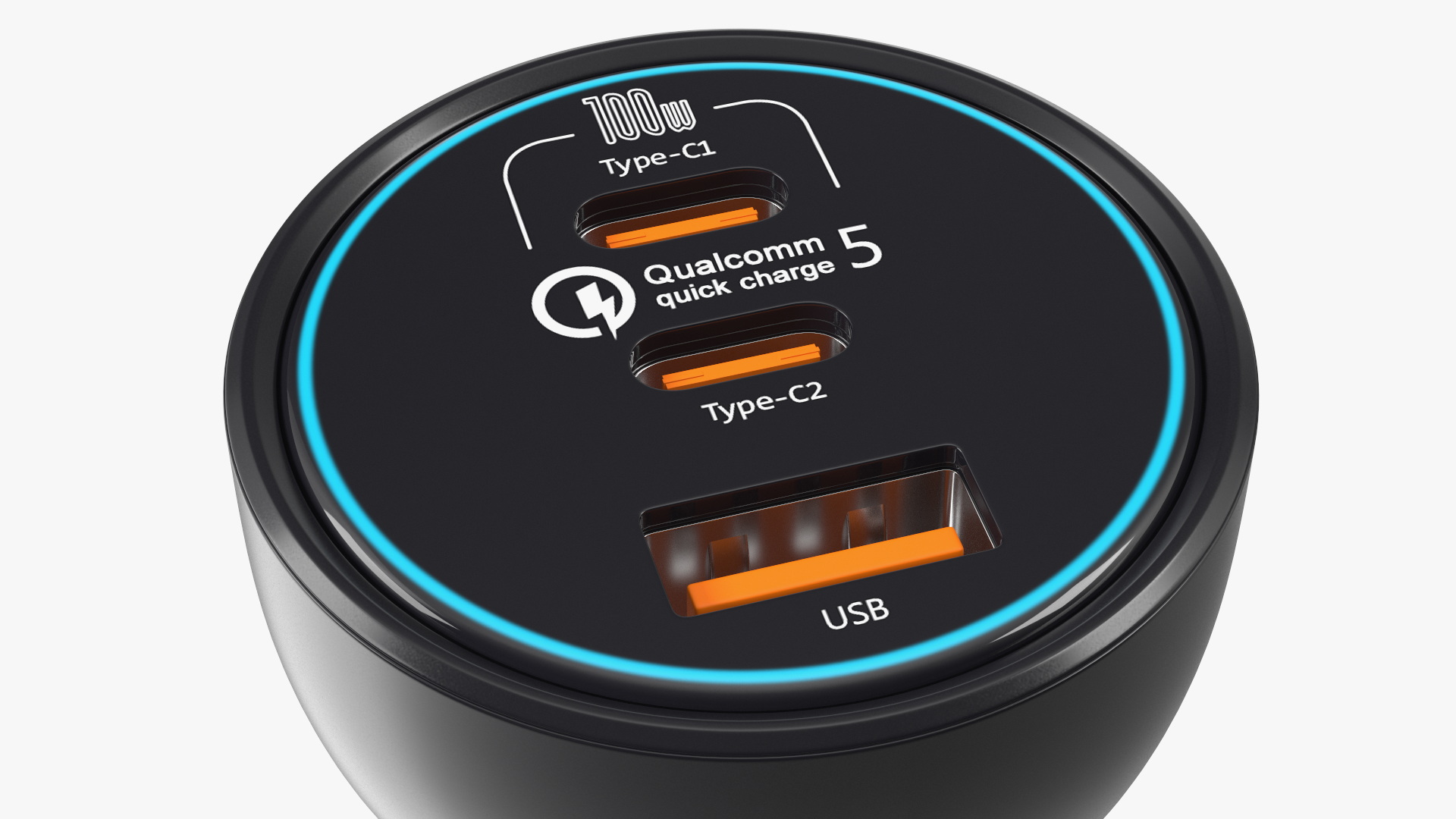 Baseus USB Type C Car Charger 3D model
