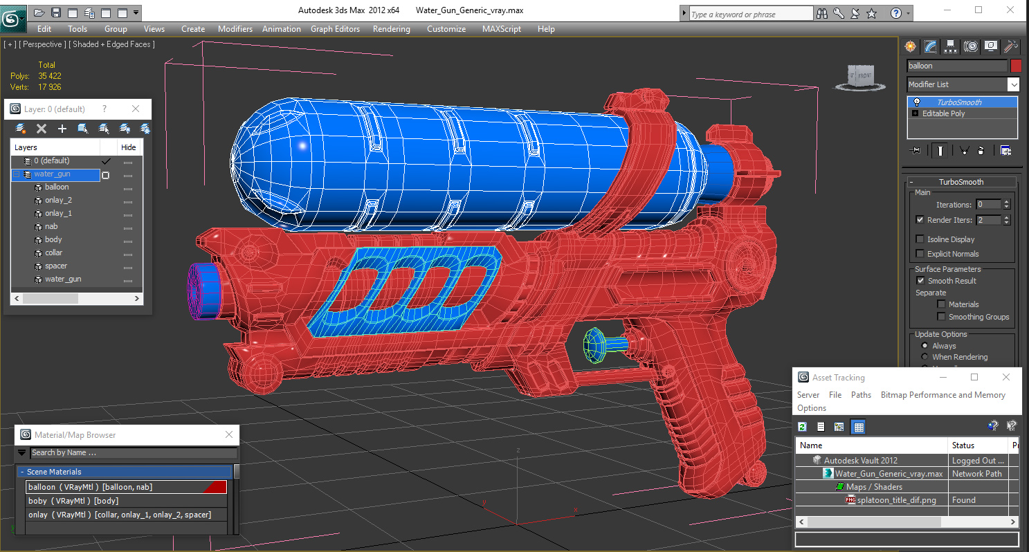 Water Gun Generic 3D
