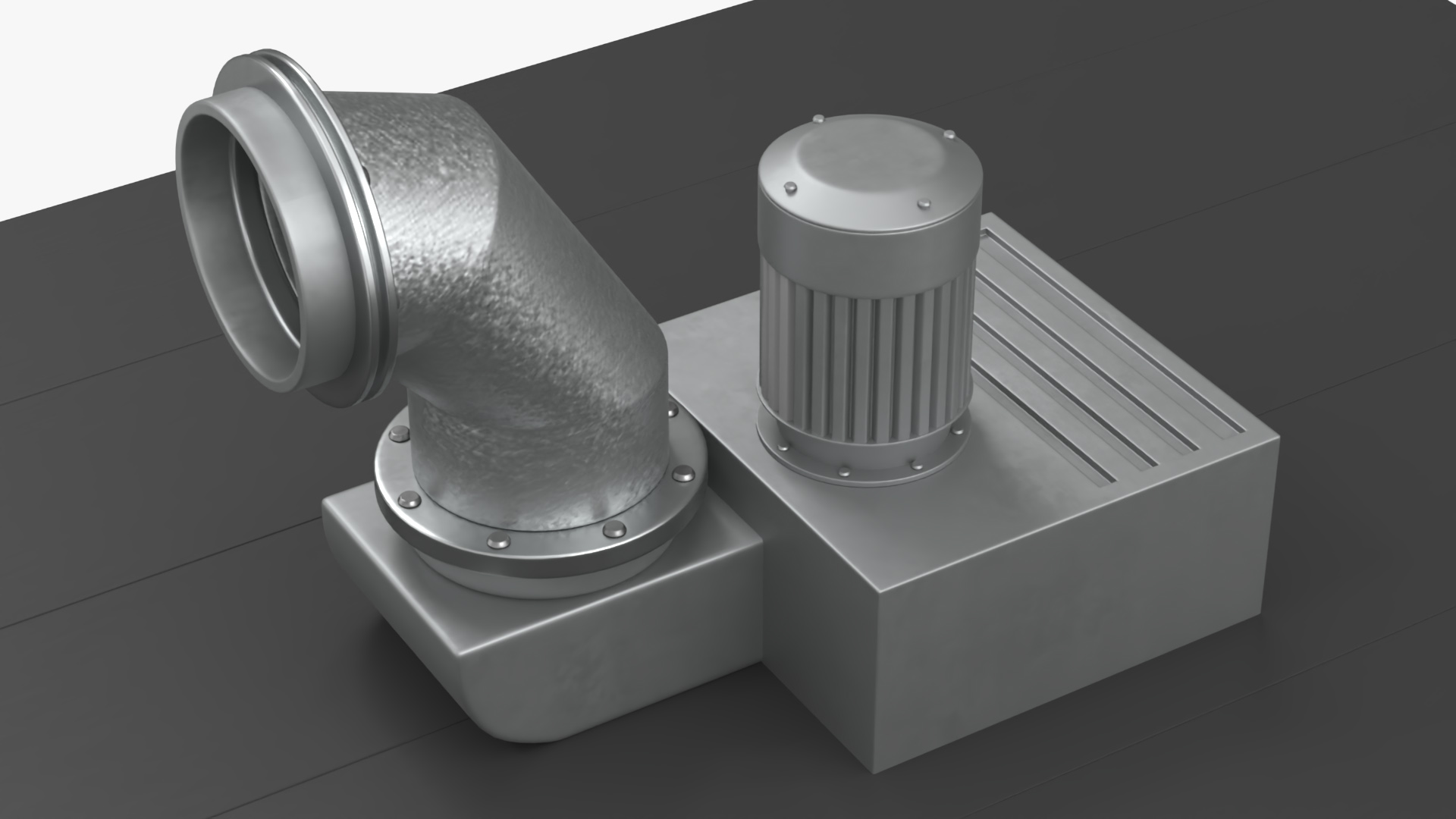 3D Industrial Steam Bakery Oven Lights On model