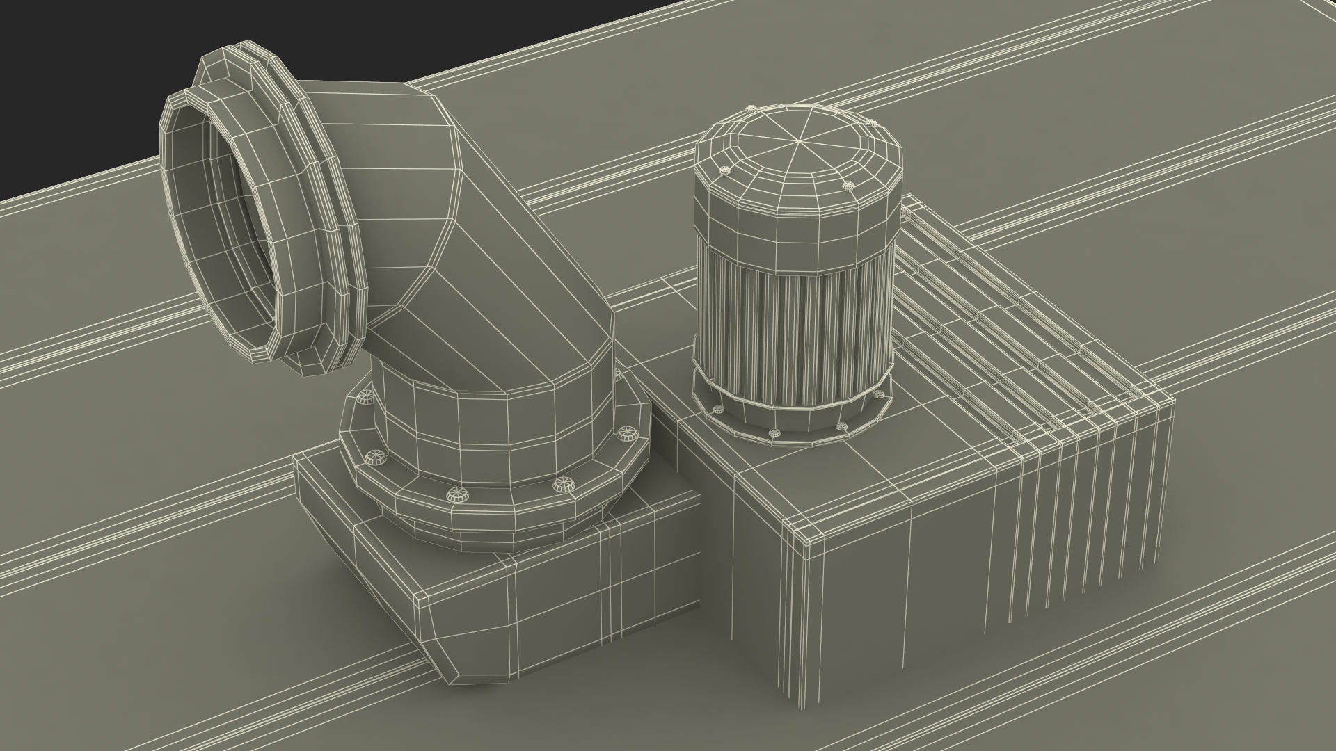 3D Industrial Steam Bakery Oven Lights On model