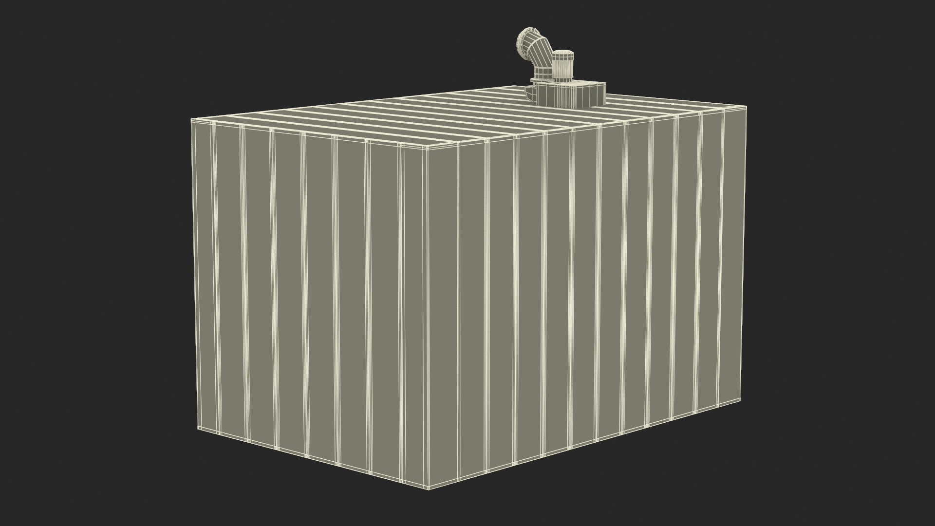 3D Industrial Steam Bakery Oven Lights On model